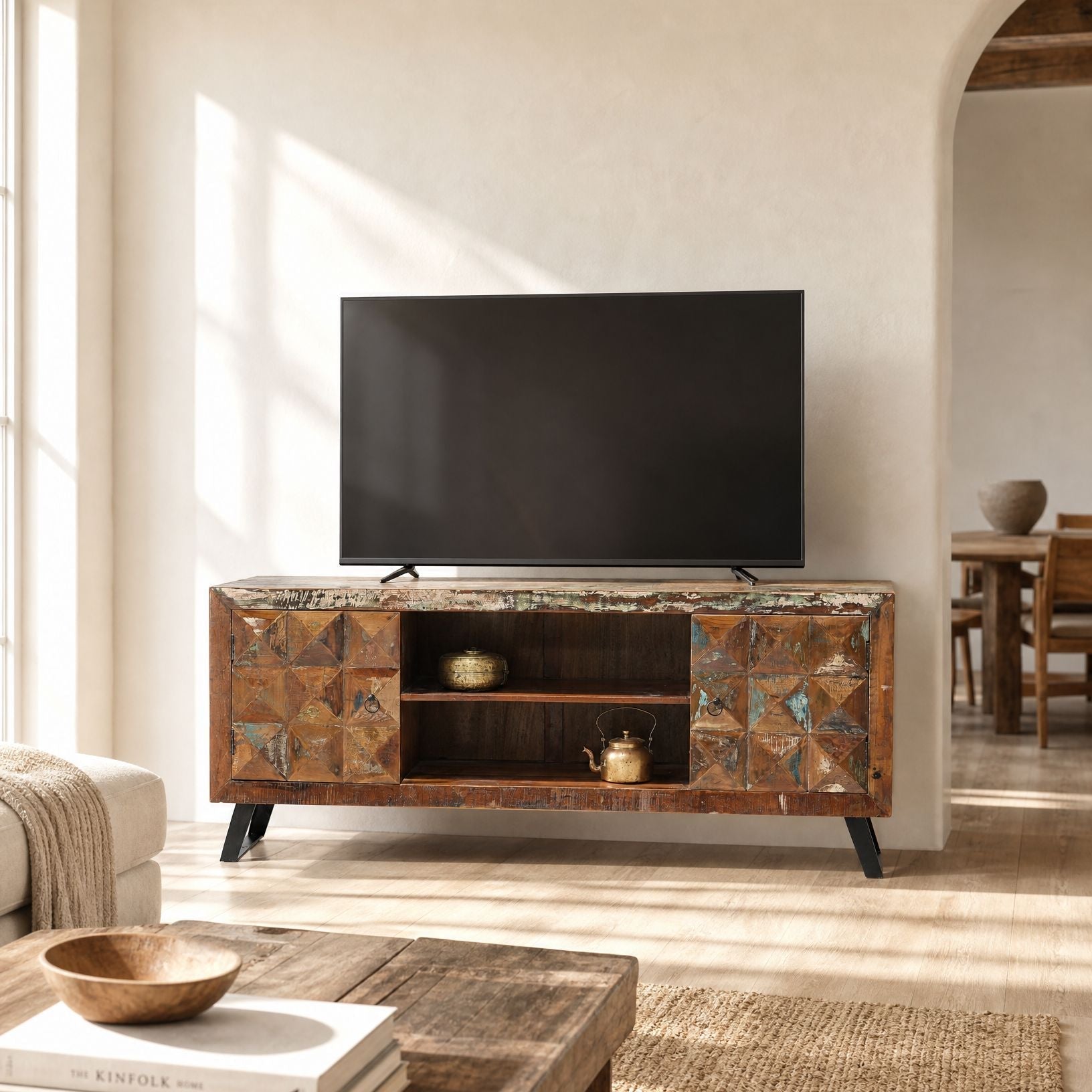Terrace Diamond TV Stand - Art and craft furniture