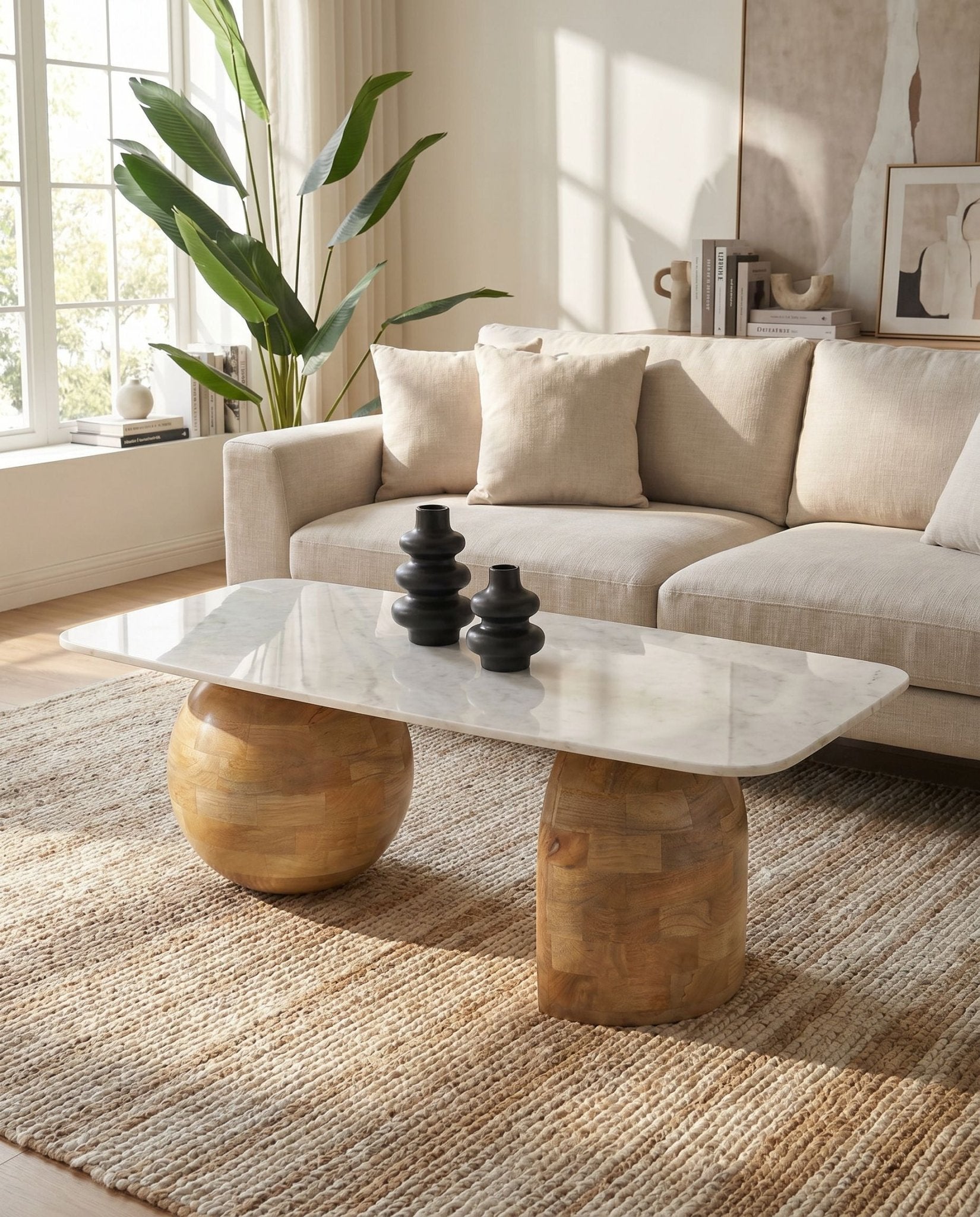 TERRALUXE MARBLE COFFEE TABLE - Art and craft furniture
