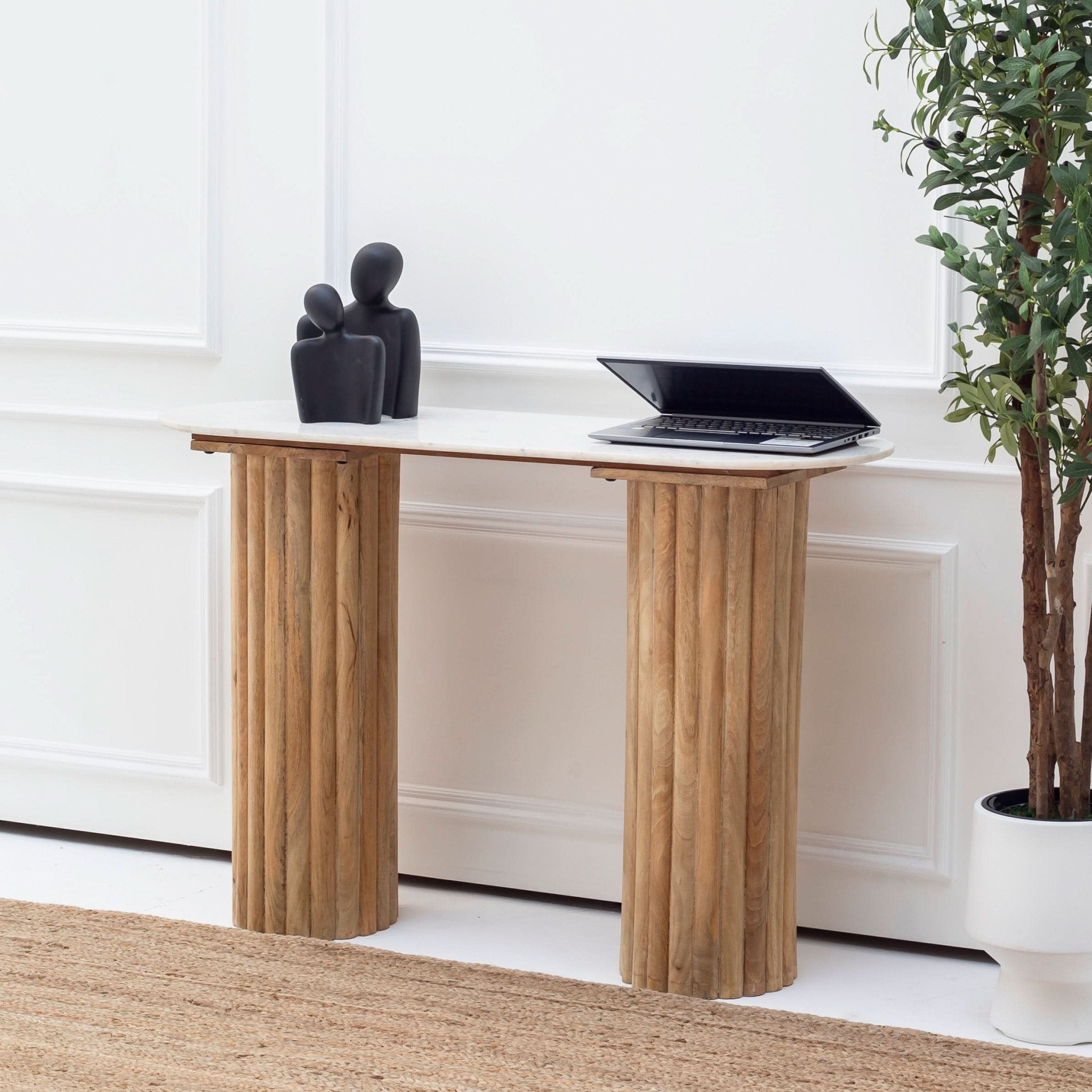 TERRALUXE MARBLE CONSOLE TABLE - Art and craft furniture