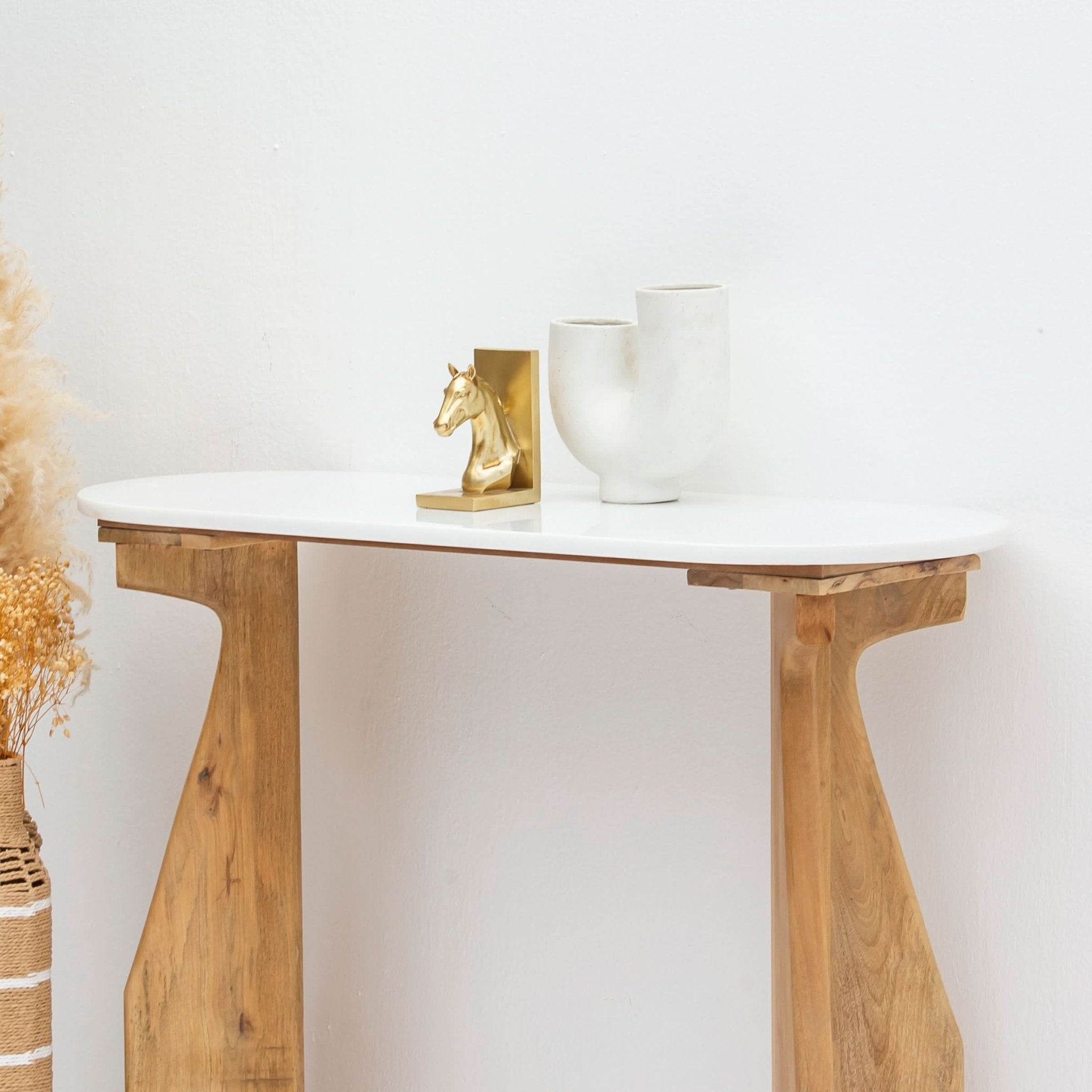 TERRALUXE MARBLE CONSOLE TABLE - Art and craft furniture