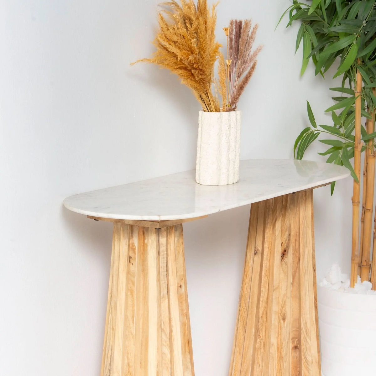 TERRALUXE MARBLE CONSOLE TABLE - Art and craft furniture