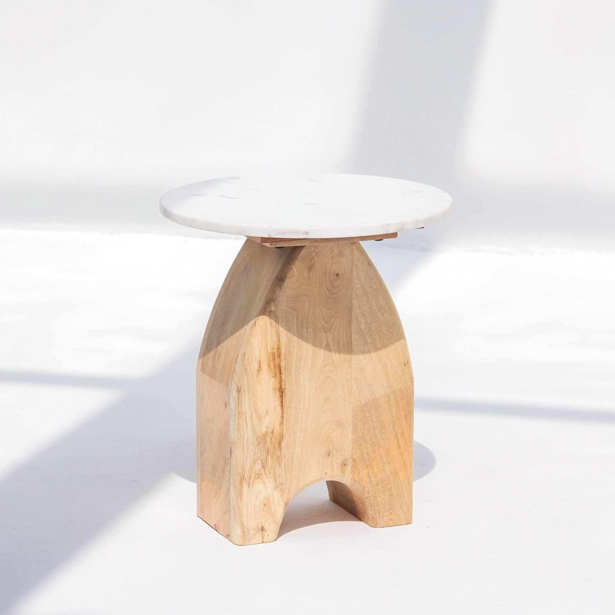 TERRALUXE MARBLE SIDE TABLE - Art and craft furniture