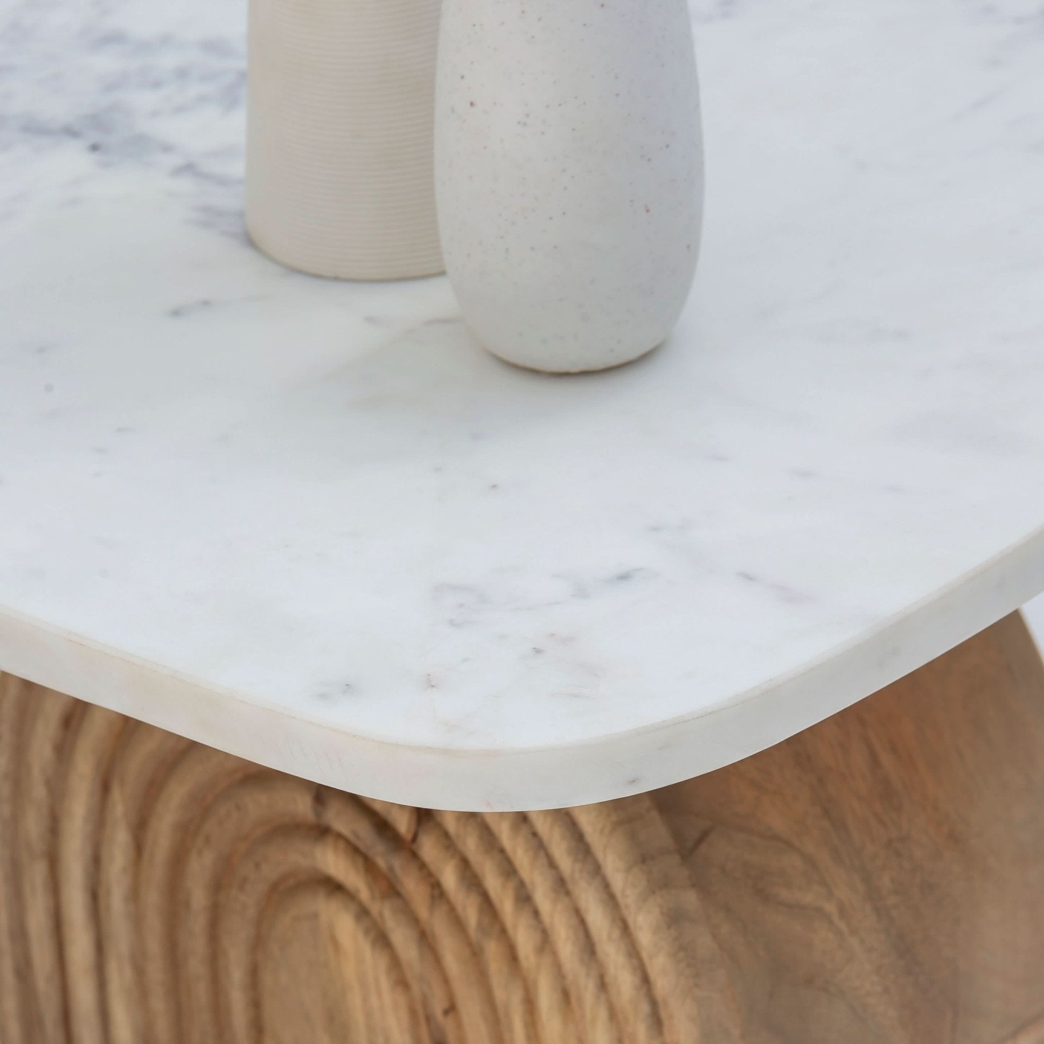 TERRALUXE MARBLE SIDE TABLE - Art and craft furniture