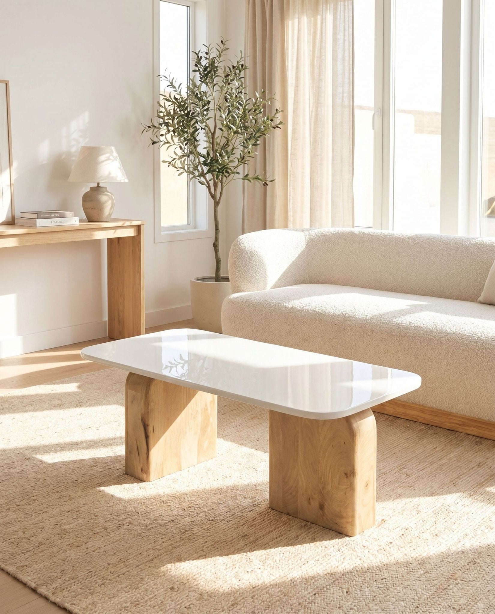 Terraluxe Marble Top Coffee Table - Art and craft furniture