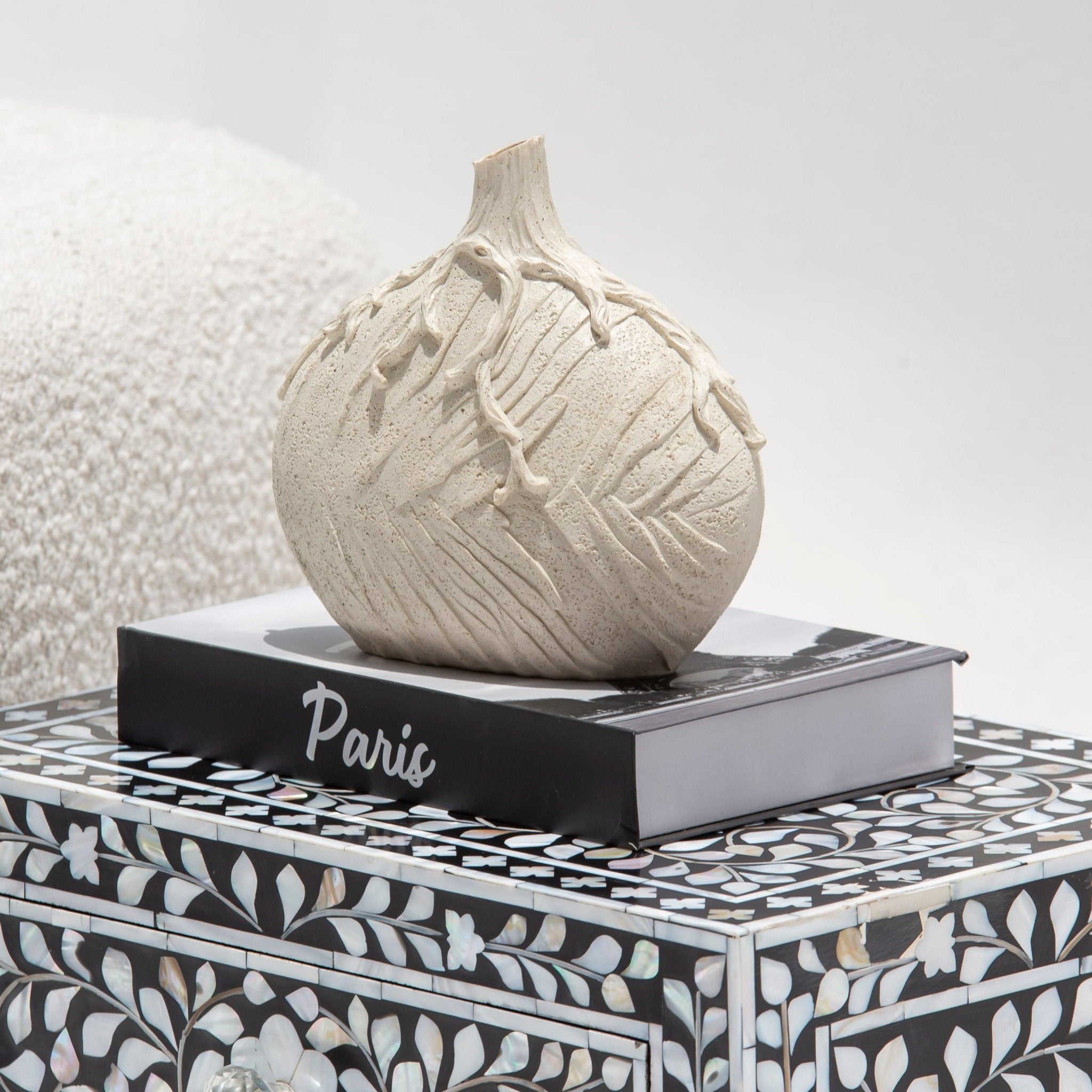 Textured Ceramic Vase - Art and craft furniture