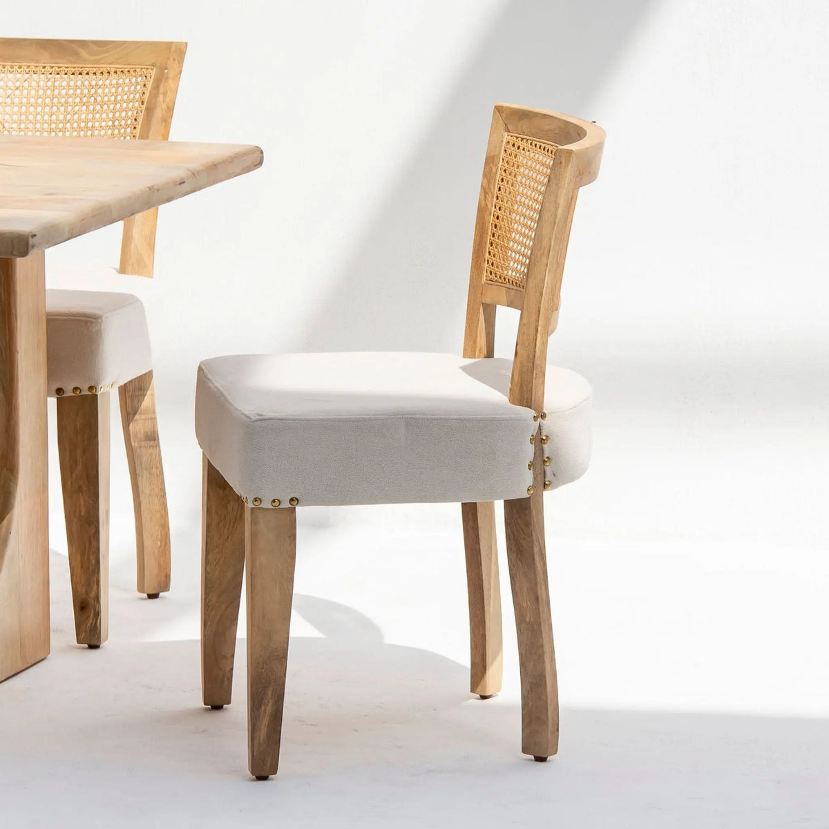 THE GRAND HERITAGE MANGO WOOD CANE CHAIR - Art and craft furniture