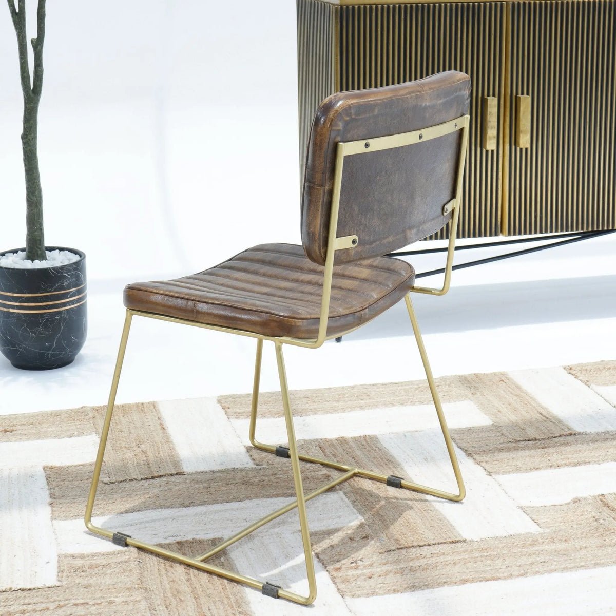 Grand Serenity Leather Chair - Art and craft furniture