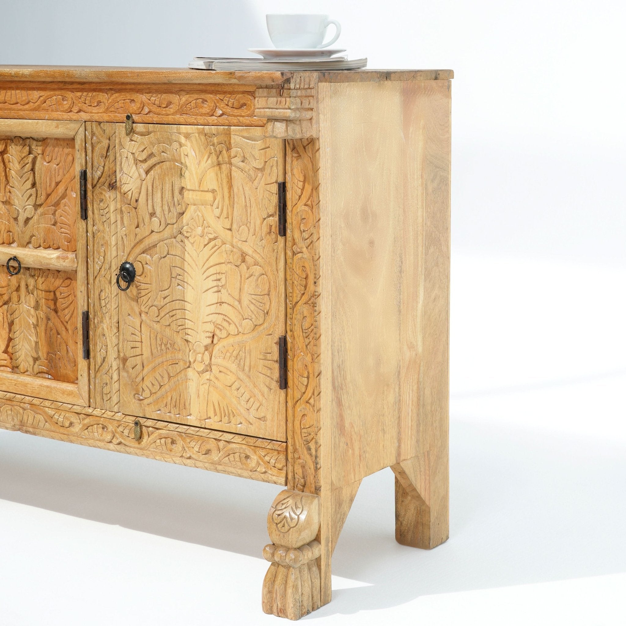 THE LOTUS TWO DOOR TWO DRAWER SIDEBOARD - Art and craft furniture