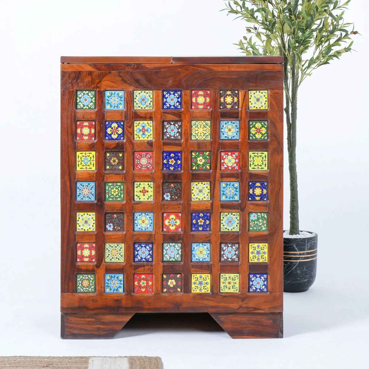 Retro Room Tile Fitted Folding Bar Counter - Art and craft furniture