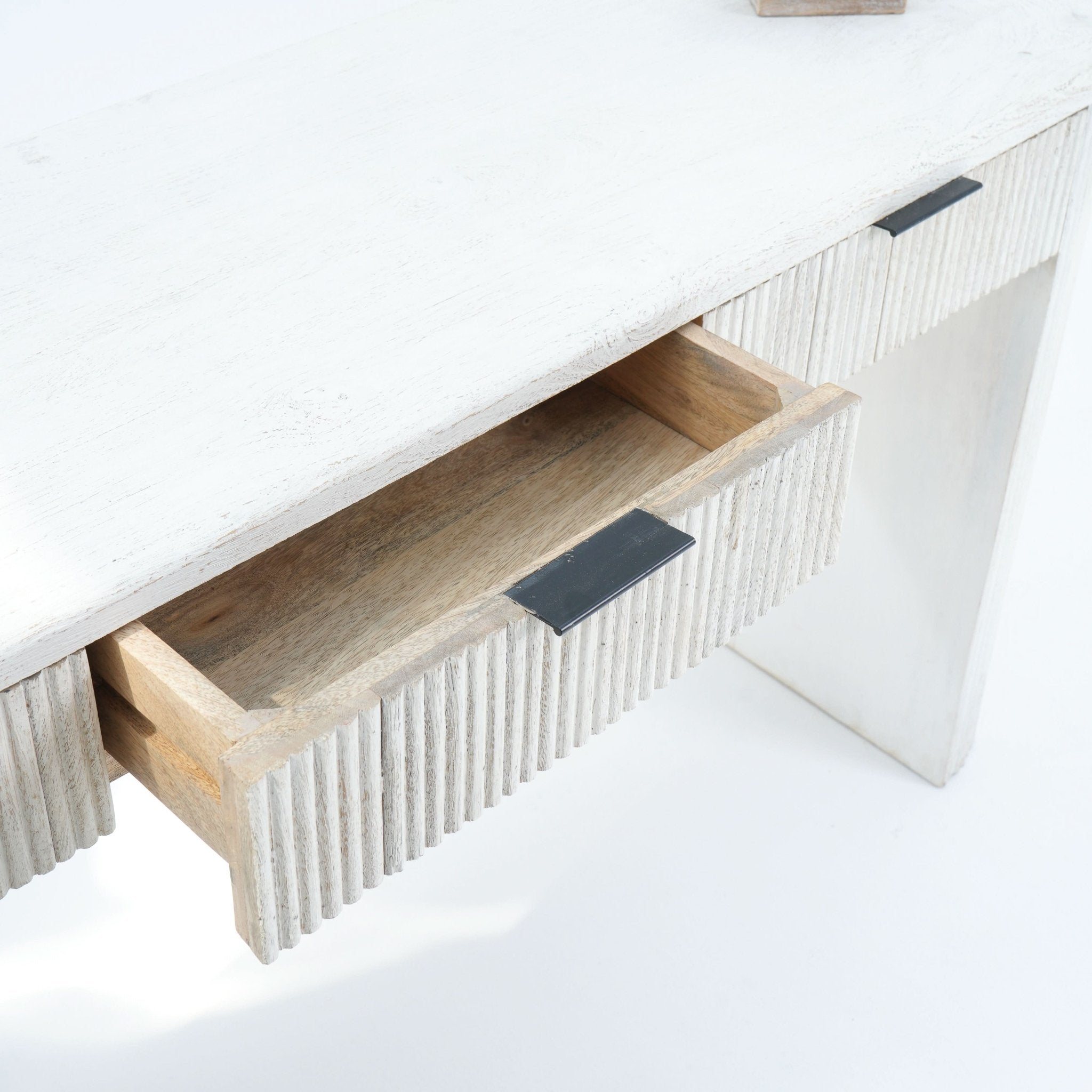 The Sahara Serenity Three-Drawer Console - Art and craft furniture