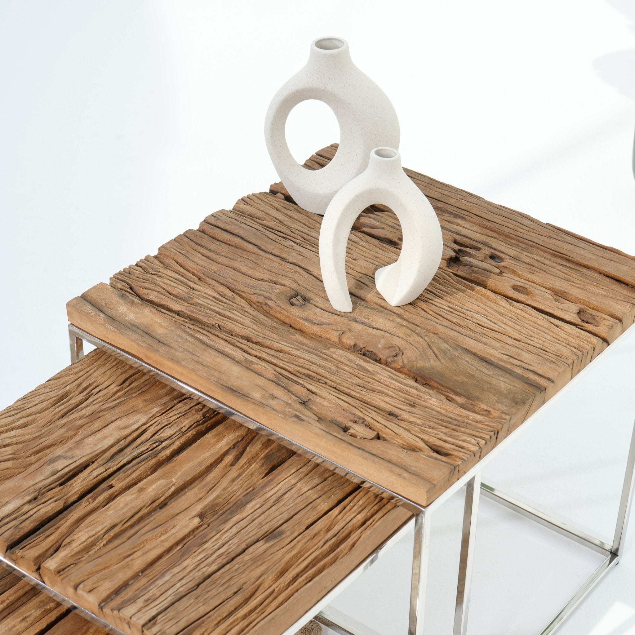 THE SERENE SET OF THREE NESTING TABLE - Art and craft furniture