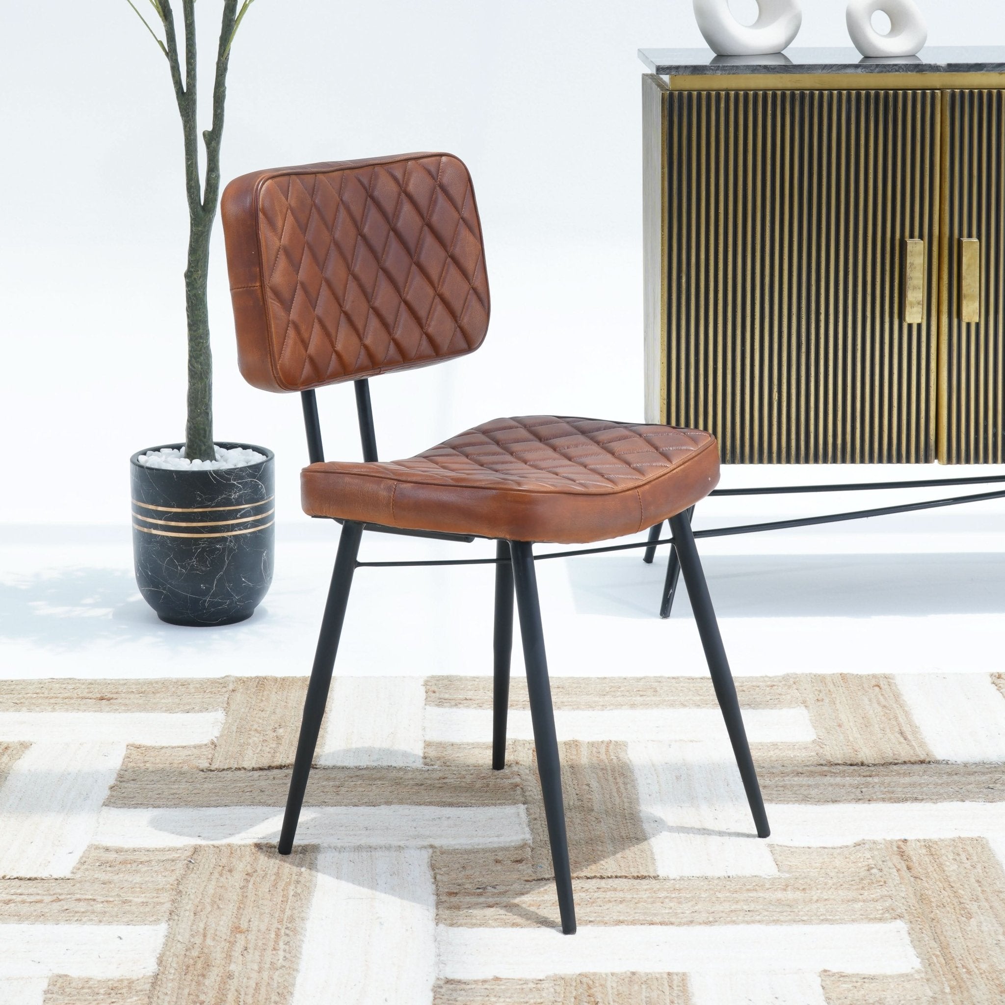 THE SOVEREIGN LEATHER CHAIR - Art and craft furniture