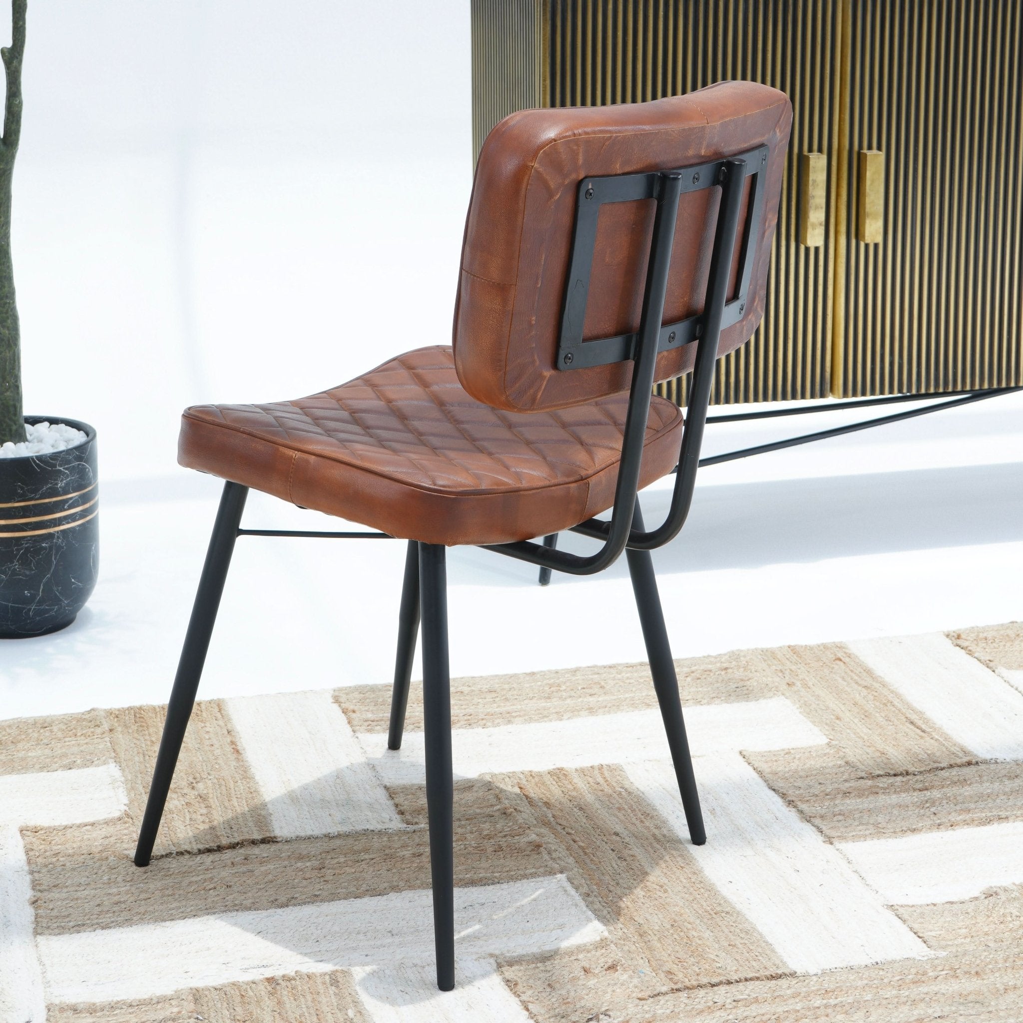 THE SOVEREIGN LEATHER CHAIR - Art and craft furniture
