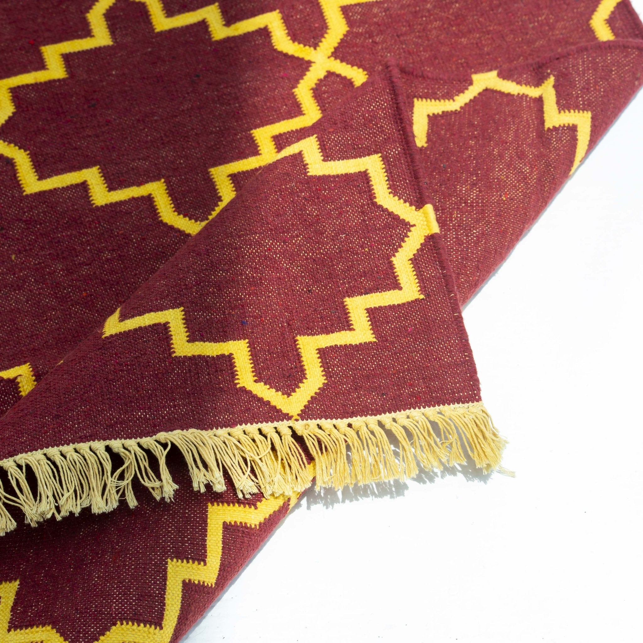 VASTRA HANDWOVEN COTTON RUG - Art and craft furniture