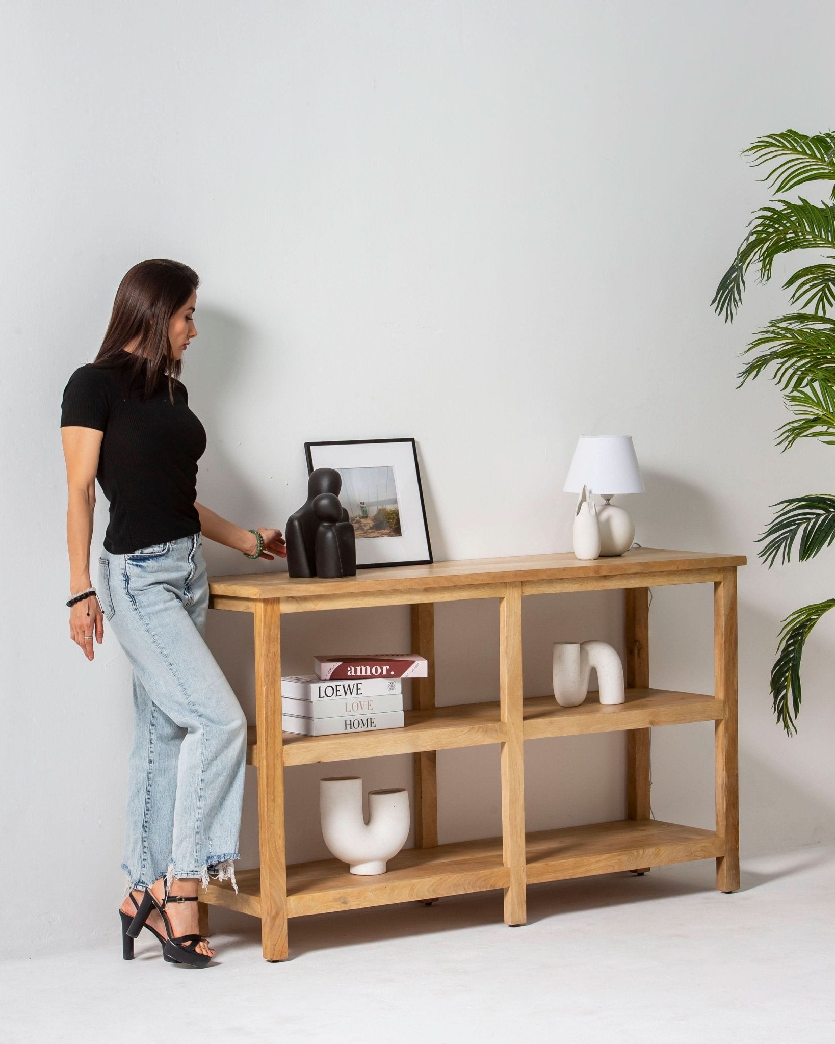 VENEZIA WOODEN CONSOLE TABLE - Art and craft furniture