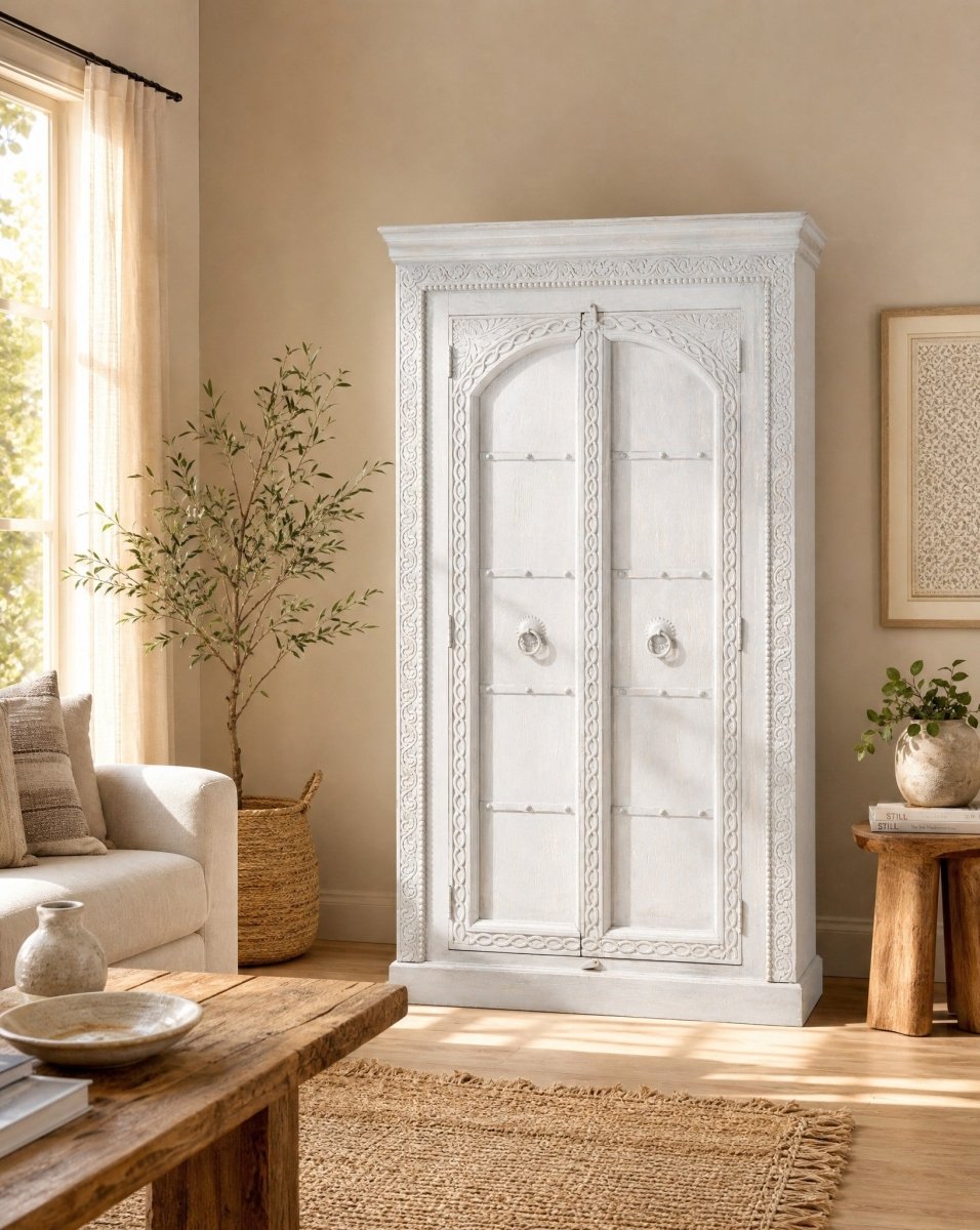 Venzora Grey Two Door Cabinet - Art and craft furniture