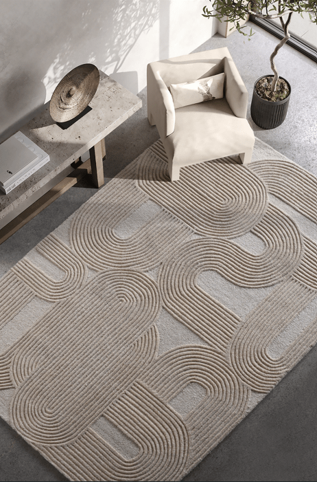 VERNOON HAND TUFTED WOOL CARPET - Art and craft furniture