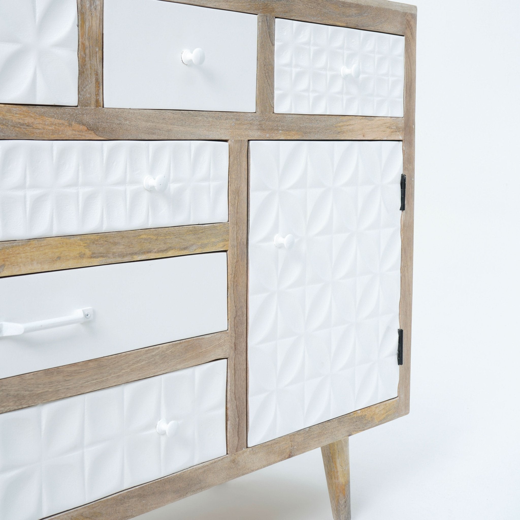 VERONA SIX DRAWER ONE DOOR SIDEBOARD - Art and craft furniture