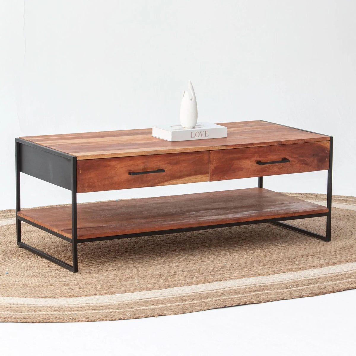 Villeneuve Two Drawer Coffee Table - Art and craft furniture