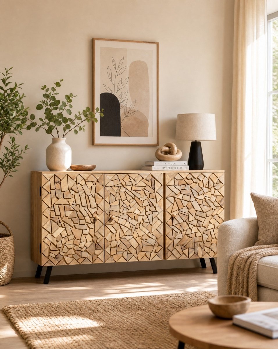 Vionara 3 Door Sideboard - Art and craft furniture