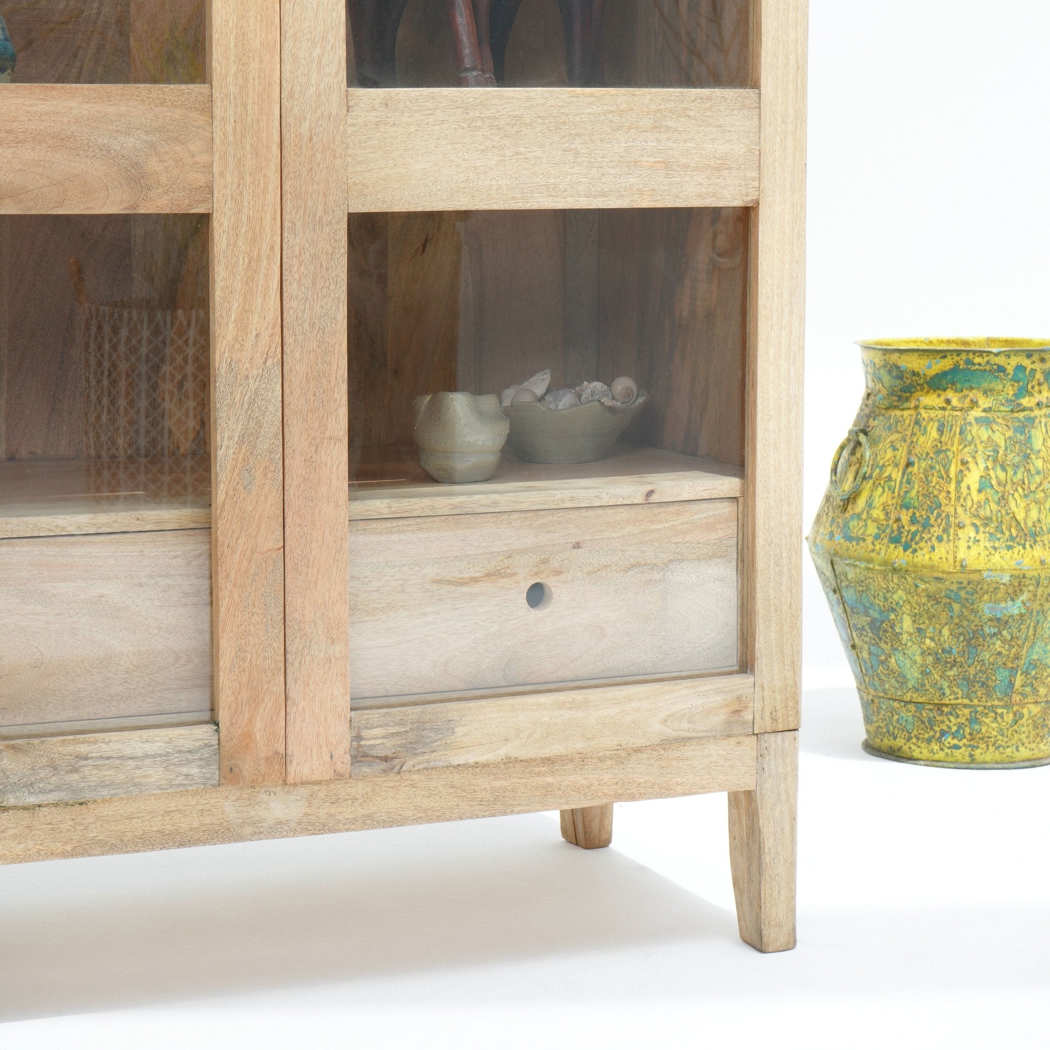 VISION TWO GLASS DOOR CABINET - Art and craft furniture