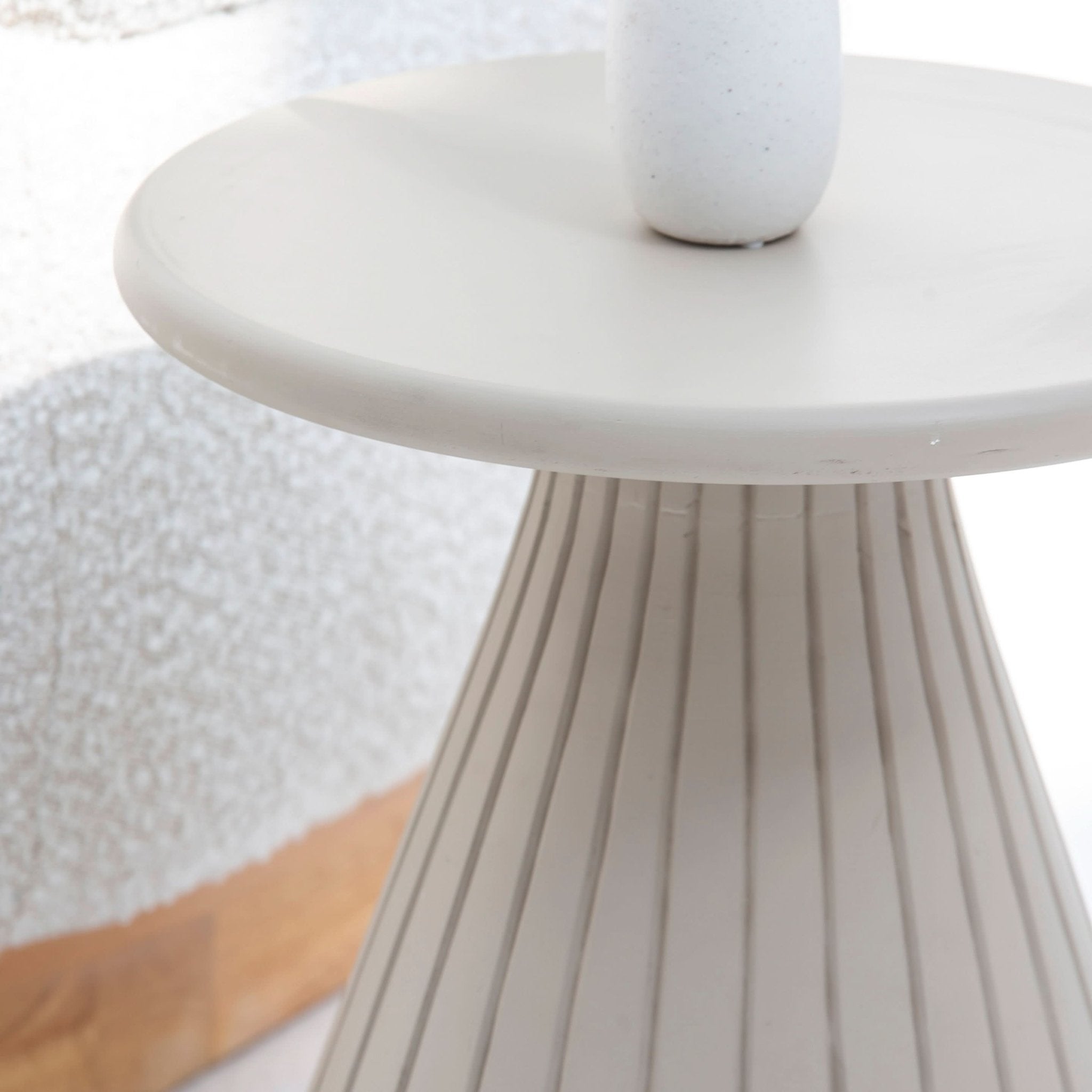 VOLARA WOOODEN SIDE TABLE - Art and craft furniture