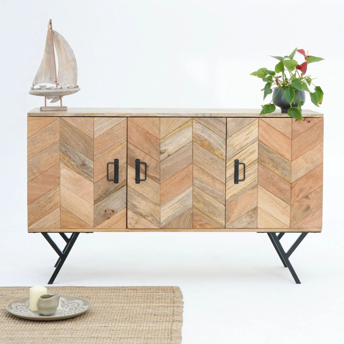 Waverly Three Door Sideboard - Art and craft furniture