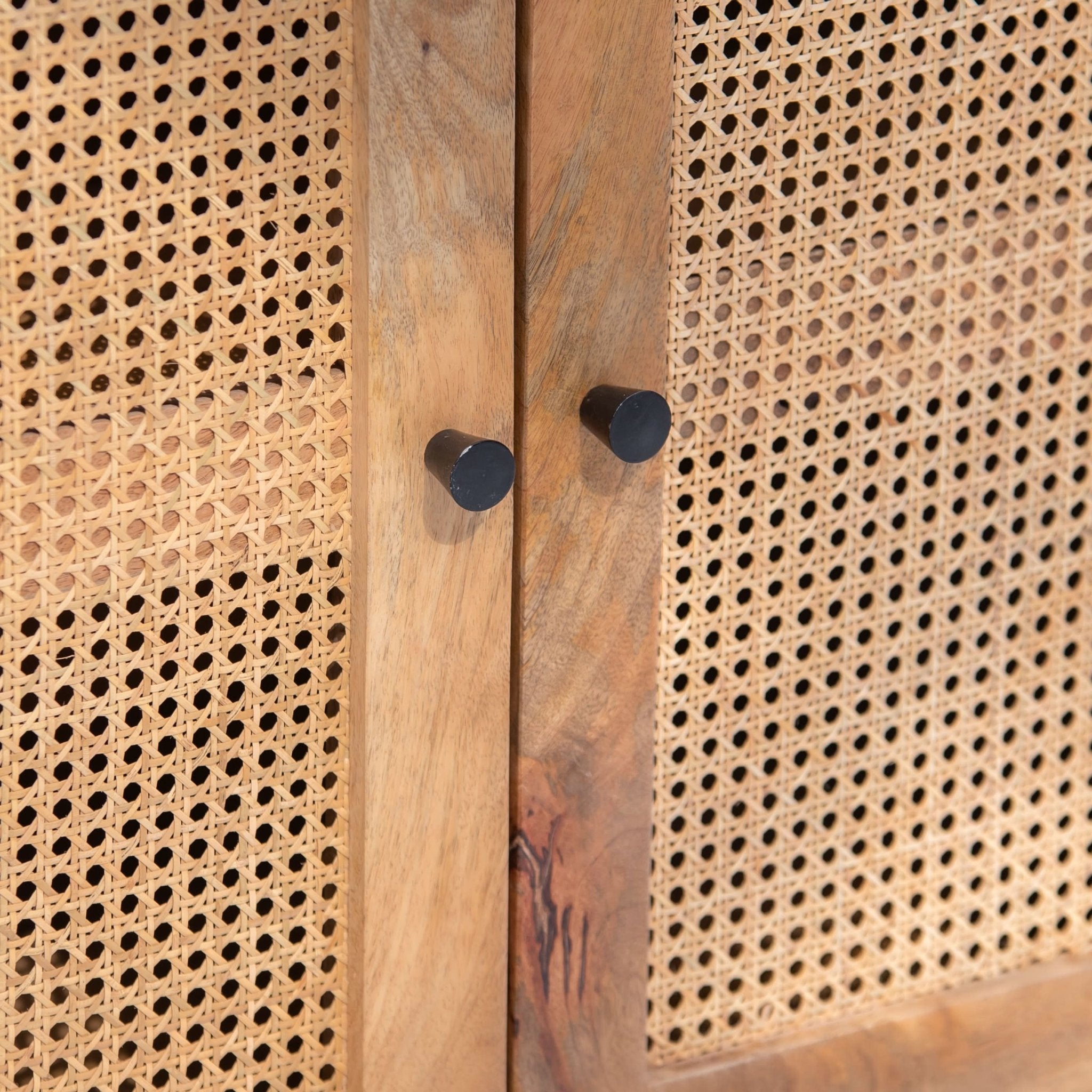 WINDSOR CANE DOOR SIDE BOARD - Art and craft furniture