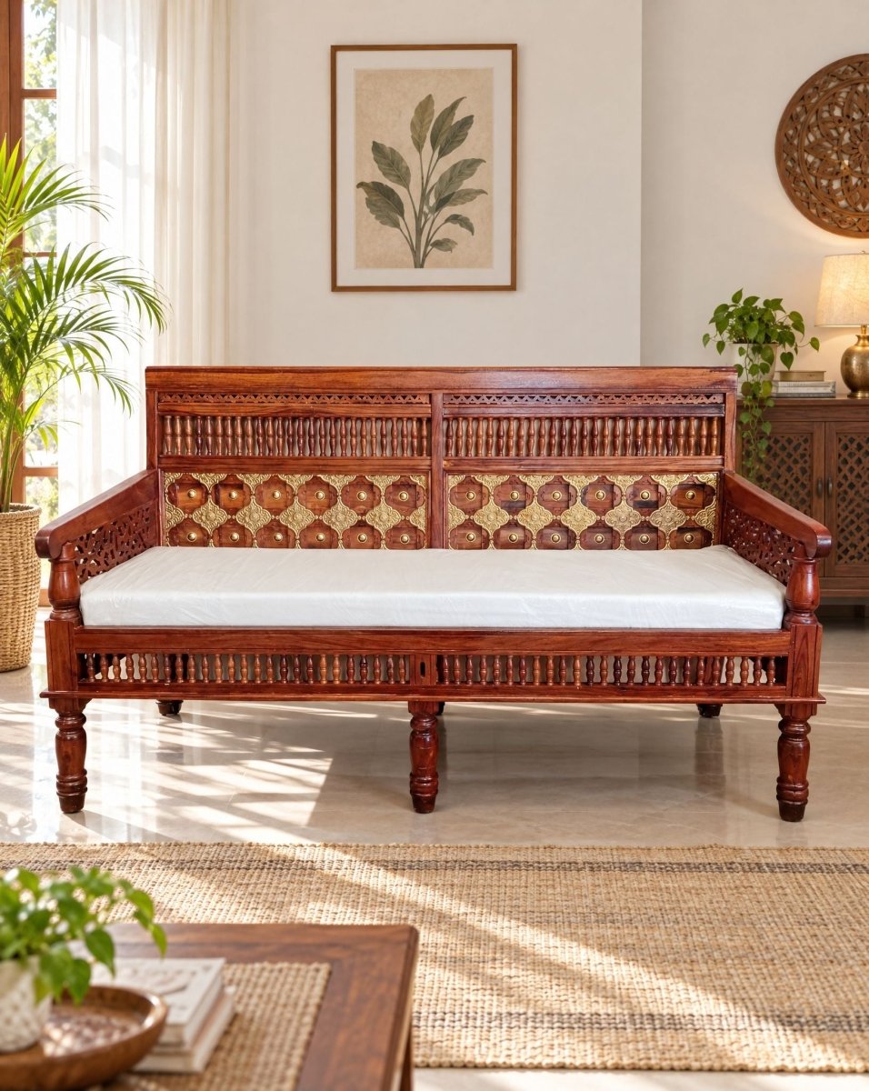 Winster 2 Seater Wooden Sofa - Art and craft furniture