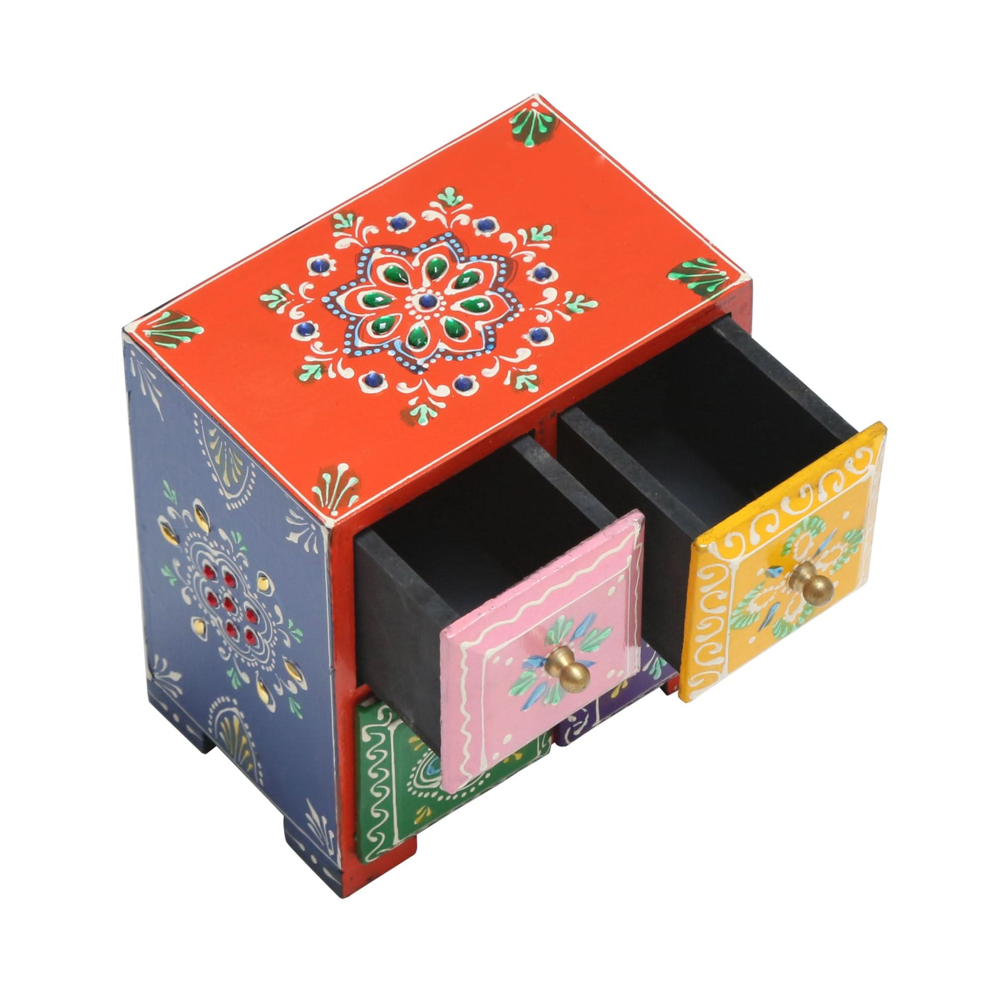 WOODEN CHEST OF DRAWER PAINTING - Art and craft furniture