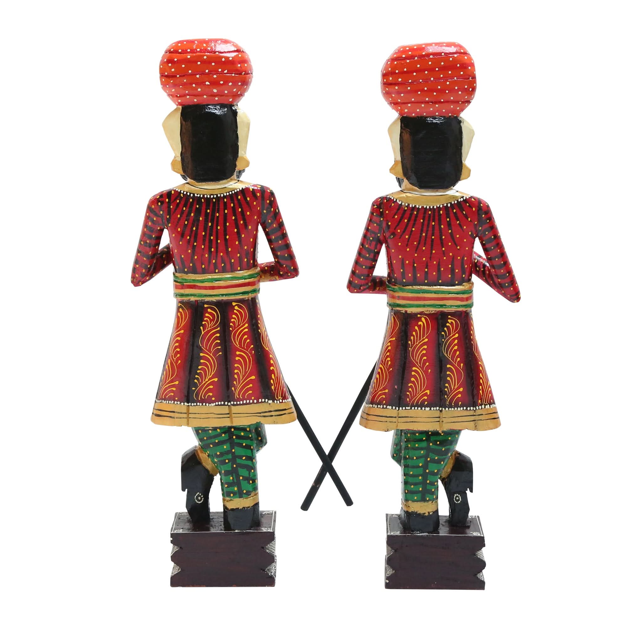 WOODEN GAURD SET OF TWO - Art and craft furniture