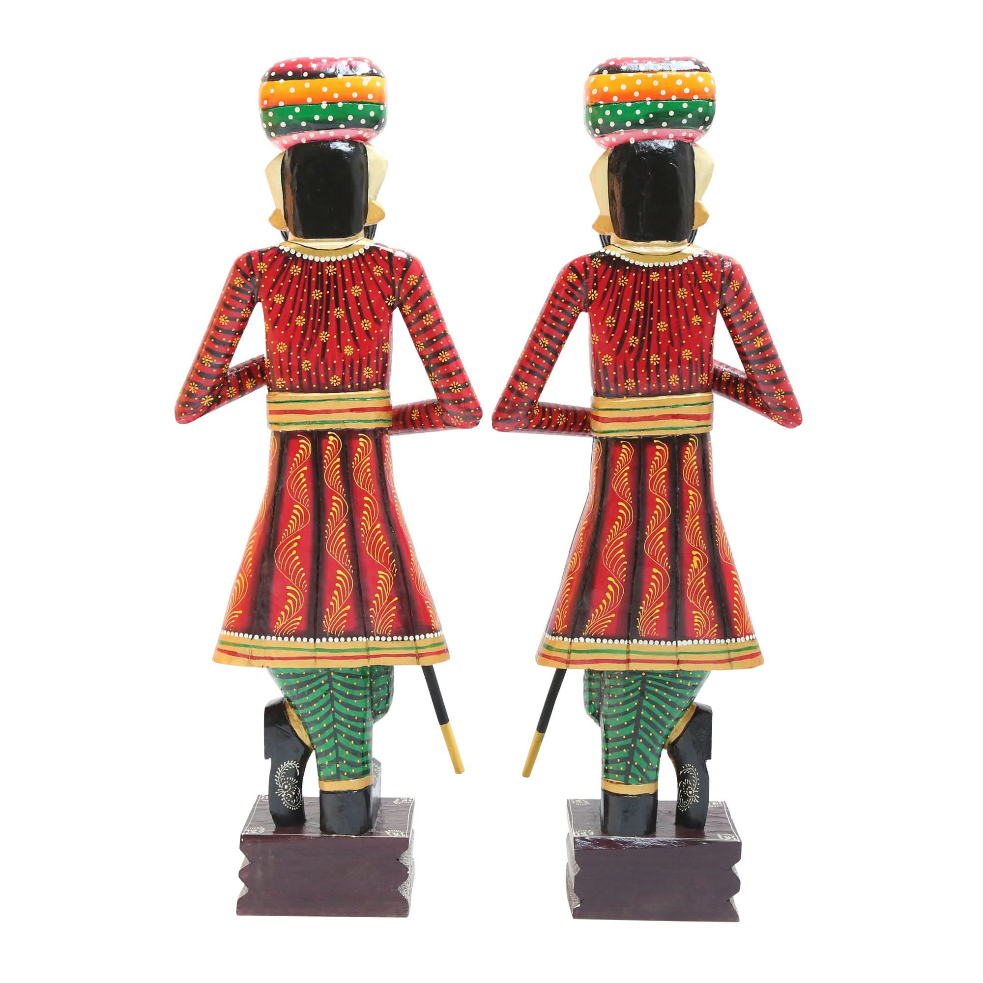 WOODEN GAURD SET OF TWO - Art and craft furniture