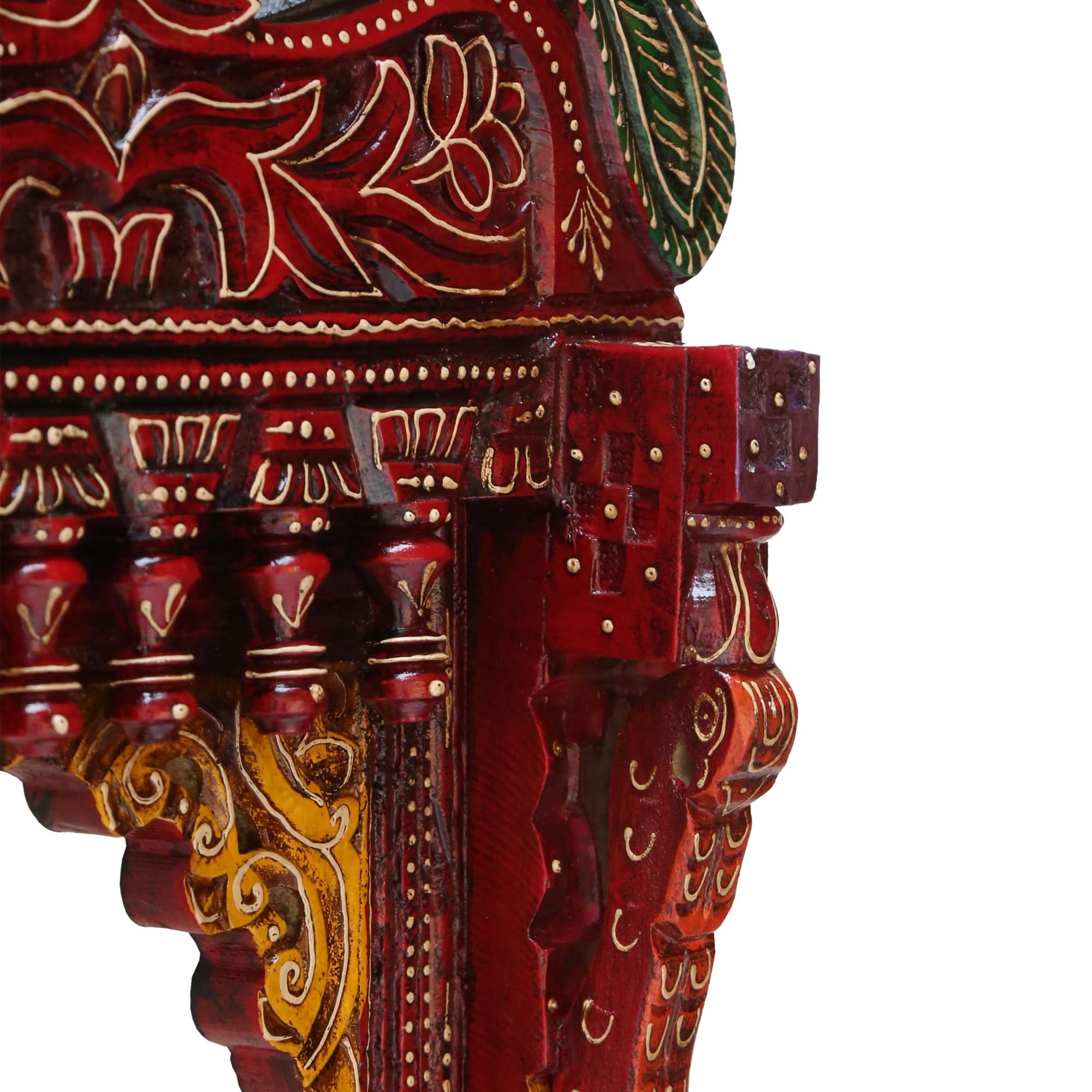 WOODEN JHAROKHA PEACOCK - Art and craft furniture