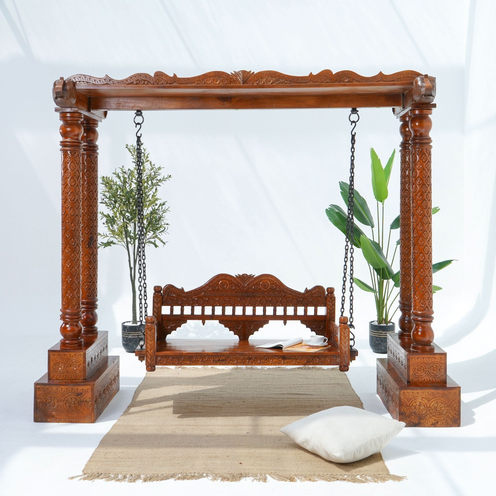 Wooden Natural Swing - Art and craft furniture