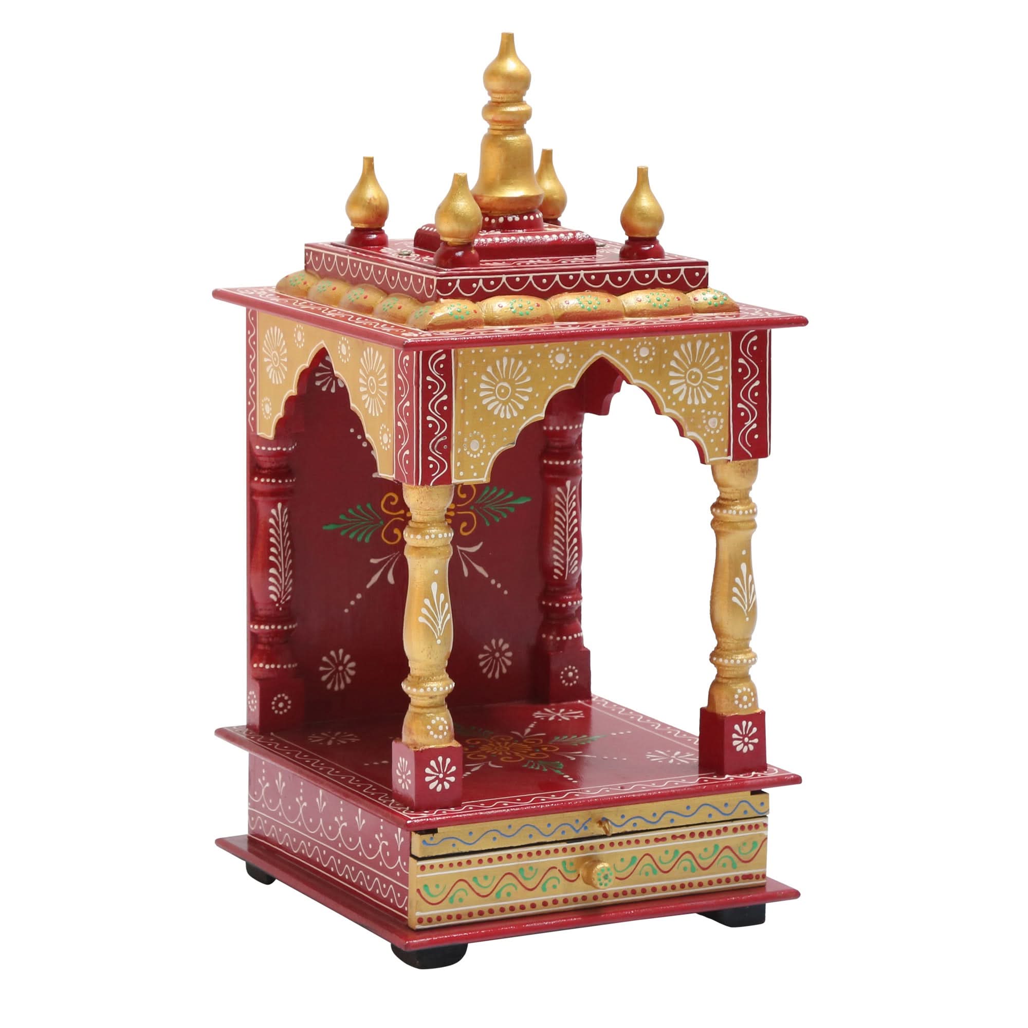 WOODEN SMALL PAINTING TEMPLE - Art and craft furniture
