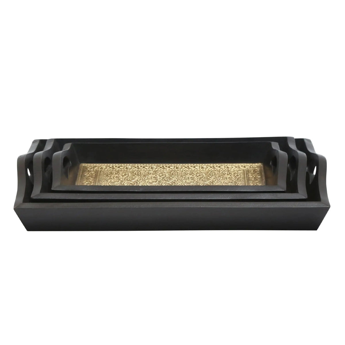 Wooden Tray Set Of Three - Art and craft furniture