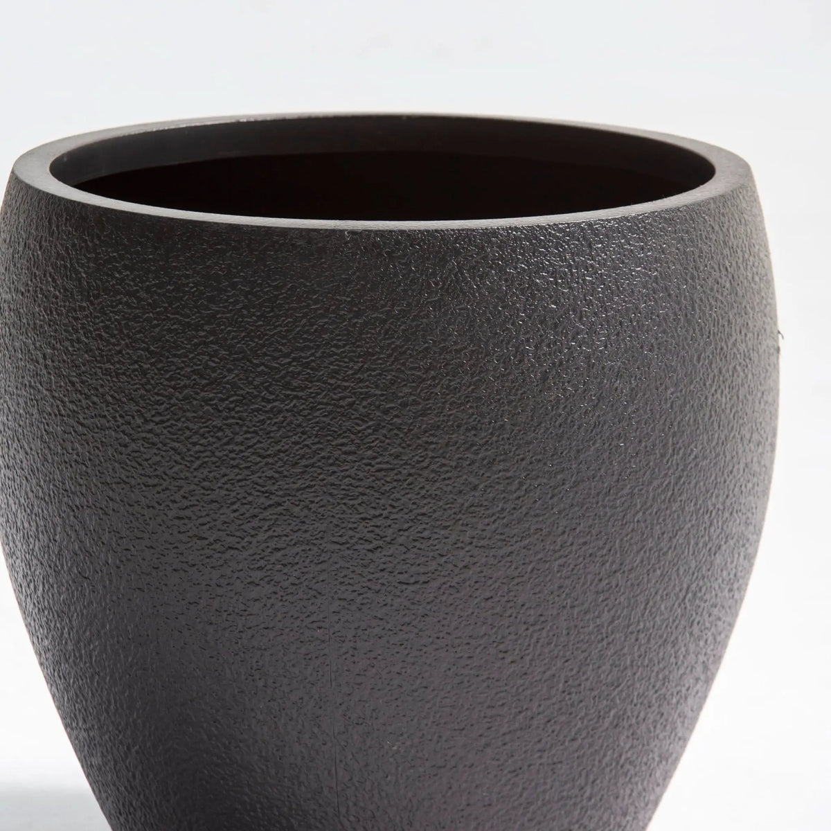 Zeno Black Texture Fiber Planter - Art and craft furniture