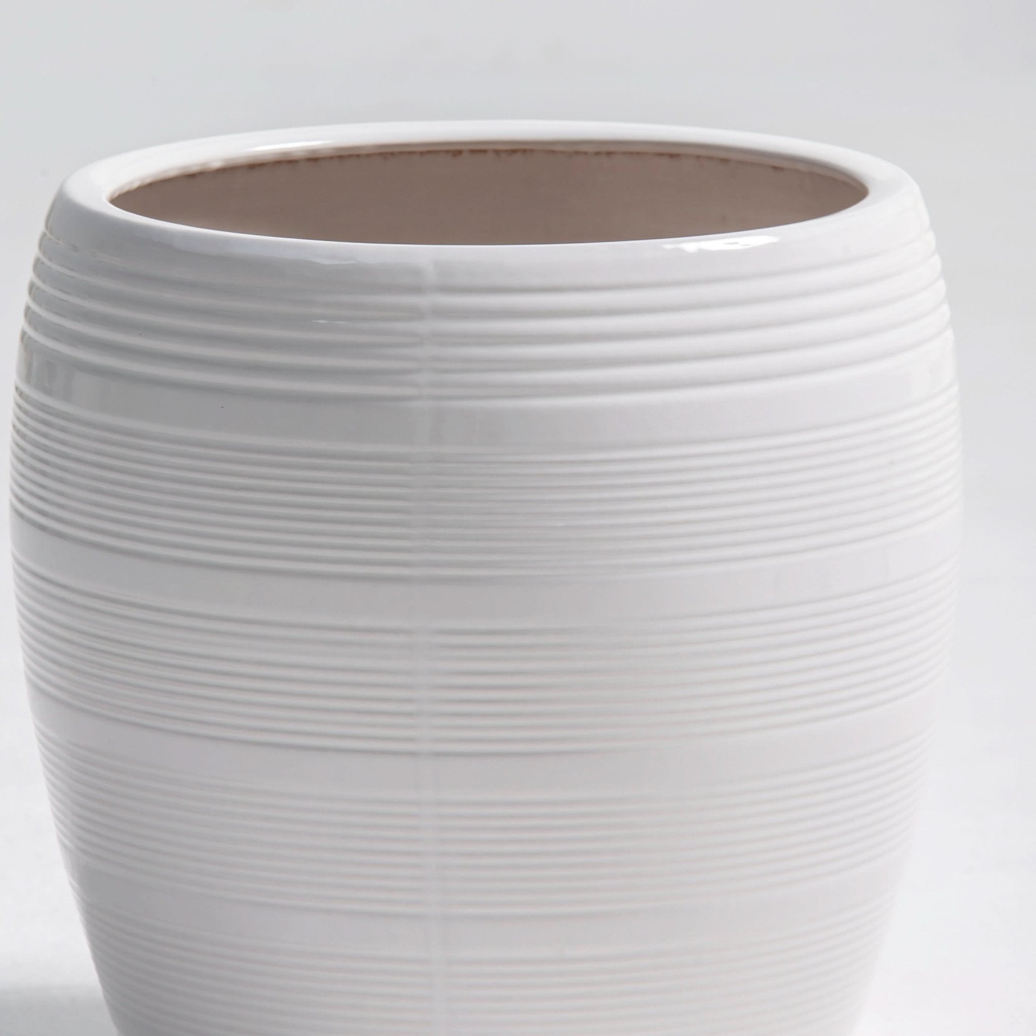 ZENO CERAMIC TEXTURE PLANT POT - Art and craft furniture