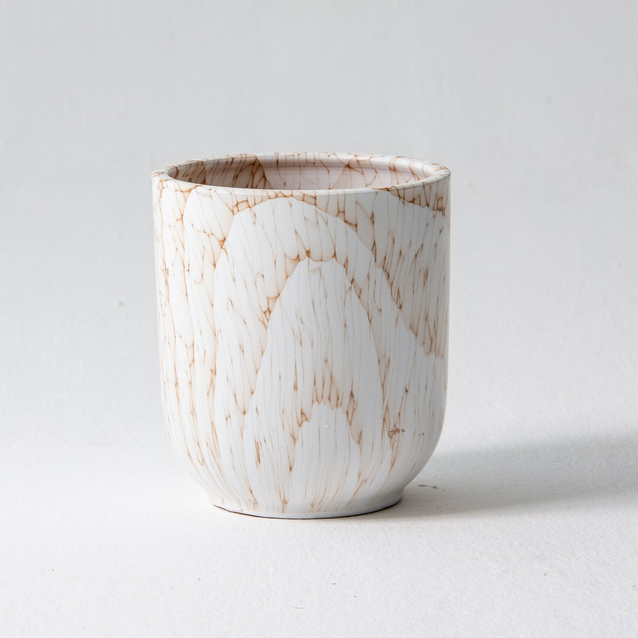 ZENO WHITE-MIXED PLANTER - Art and craft furniture