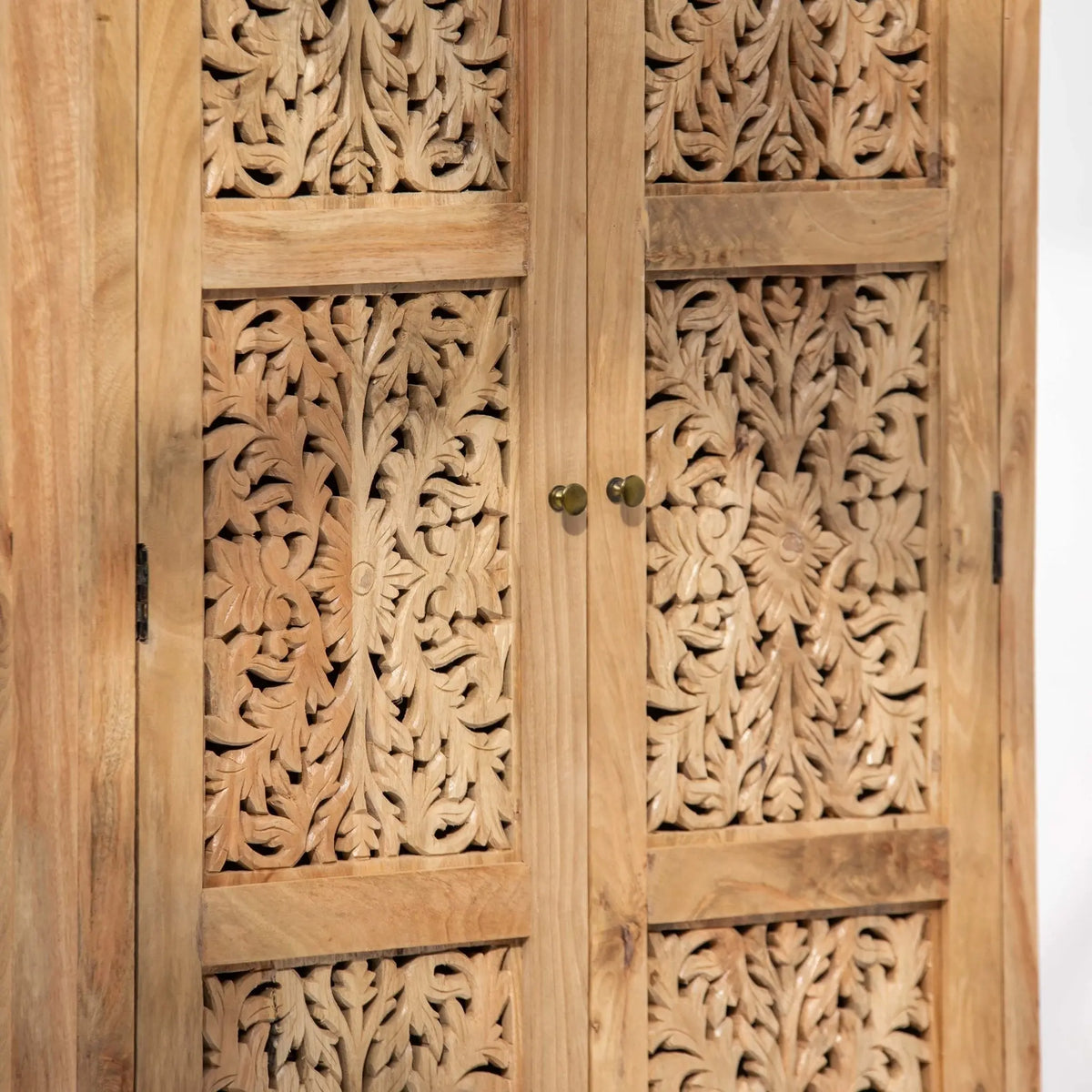 Zenvia Wooden Carwing Cabinet - Art and craft furniture