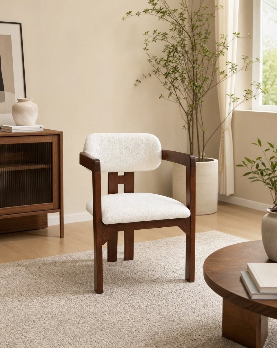 Zenvora Wooden Dining Chair - Art and craft furniture