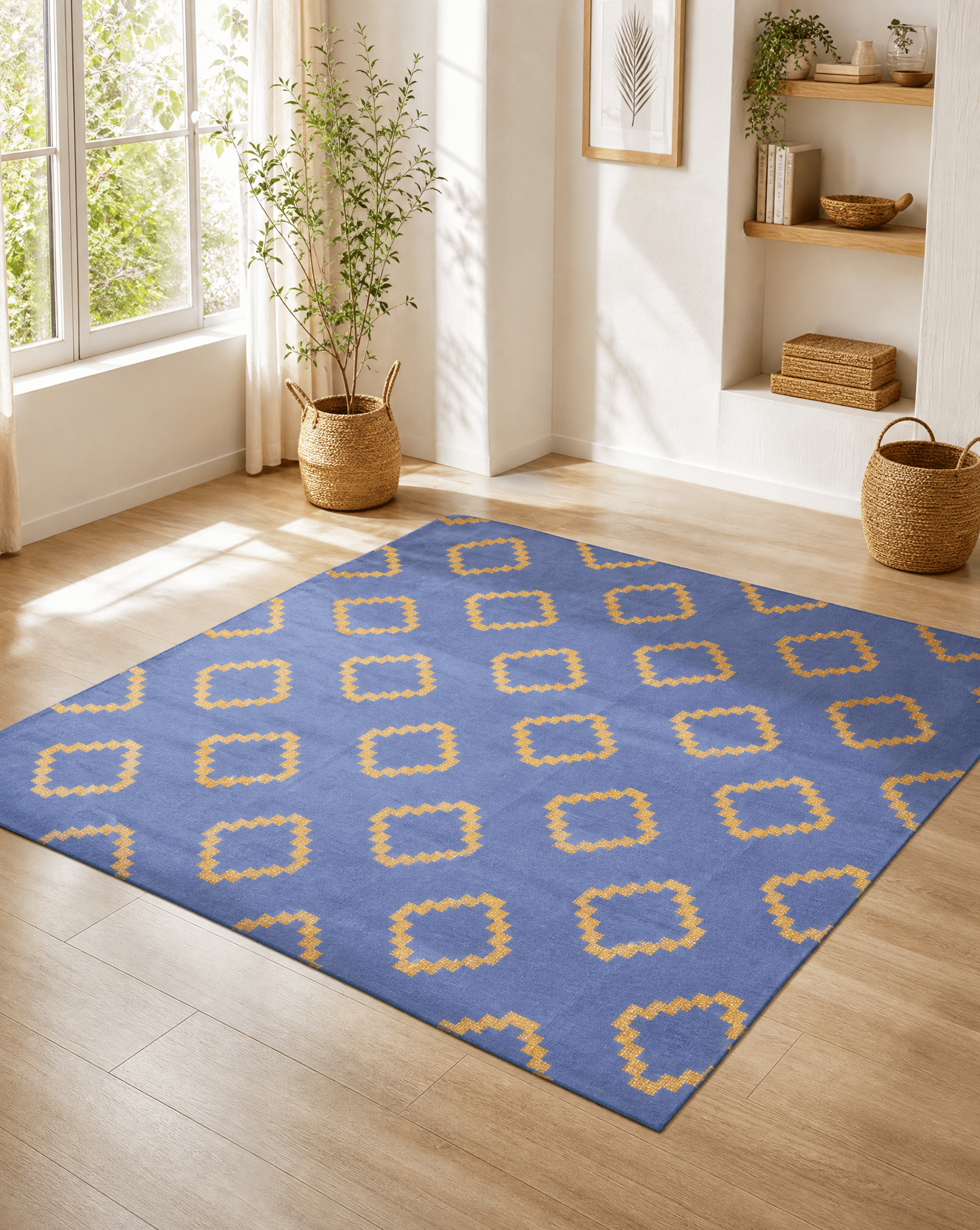 ZIVA HANDWOVEN COTTEN RUG - Art and craft furniture