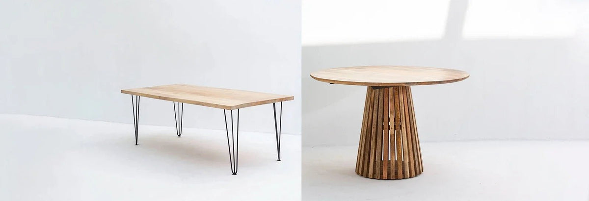 Round vs Rectangular Dining Tables: Which Is Better for Your Home? - Art and craft furniture