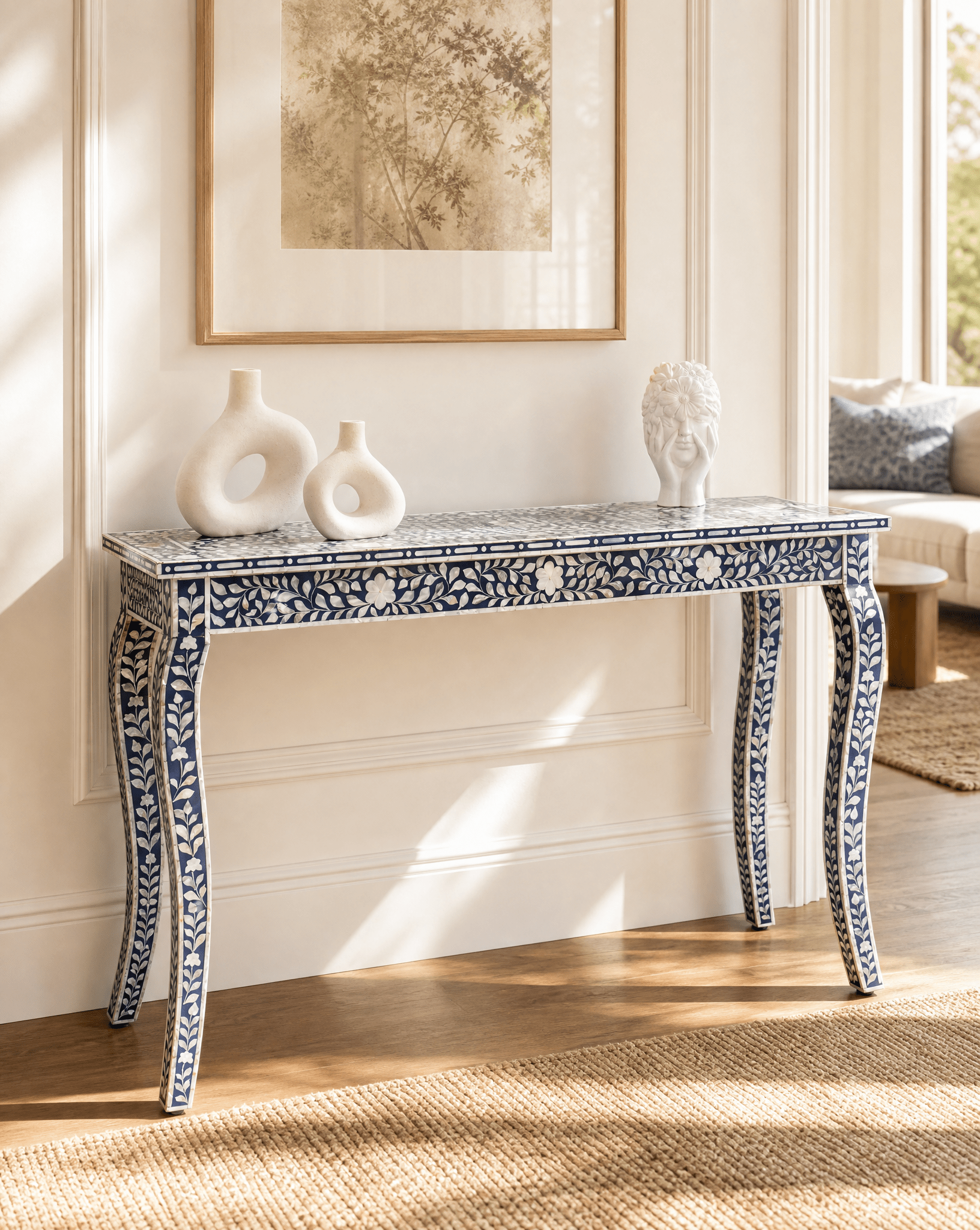 Mother of Pearl Console Table - Art and craft furniture