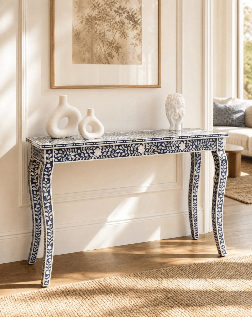 Mother of Pearl Console Table - Art and craft furniture