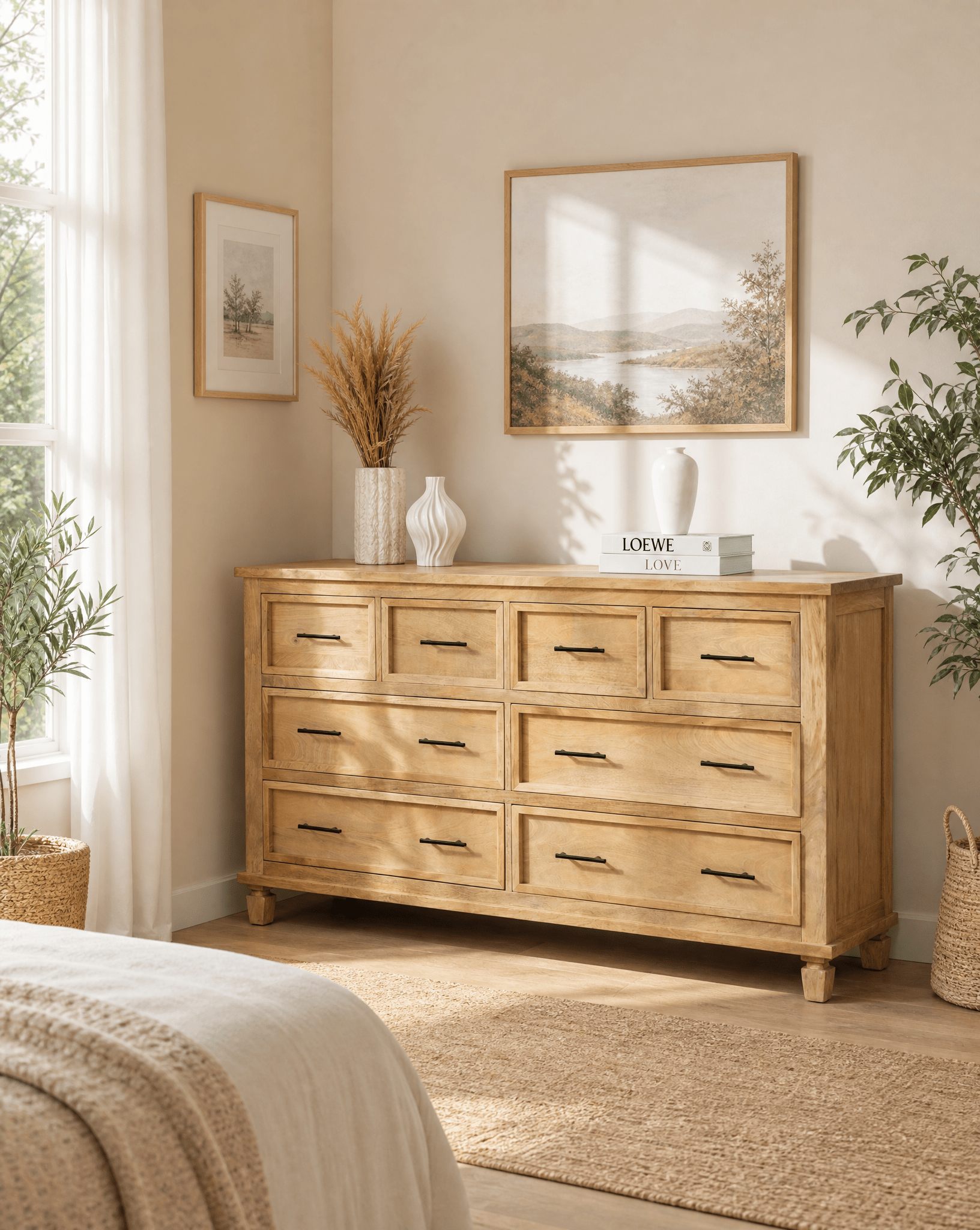 Wooden Chest of Drawers - Art and craft furniture