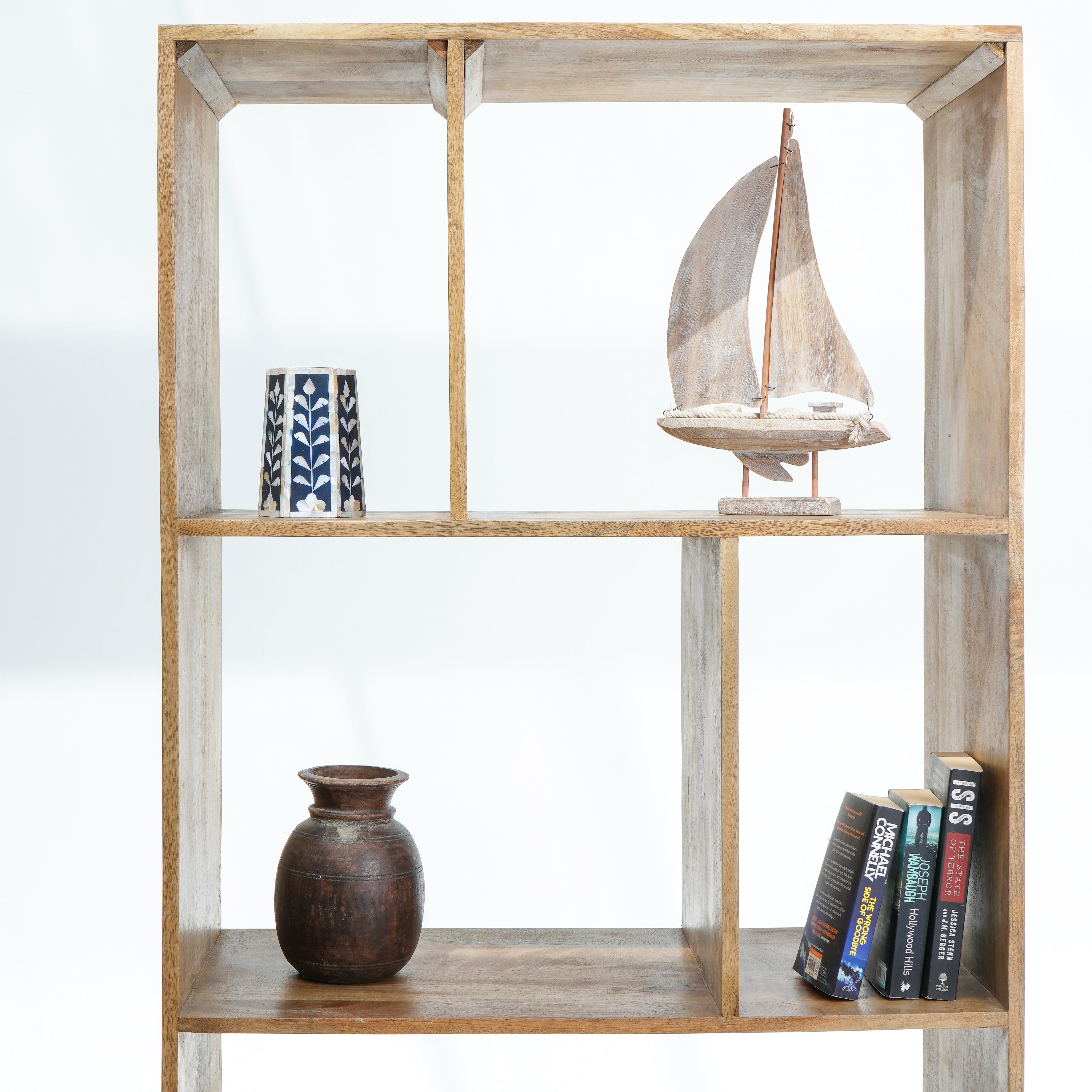 Rome Reads Industrial Two-Door Bookshelf