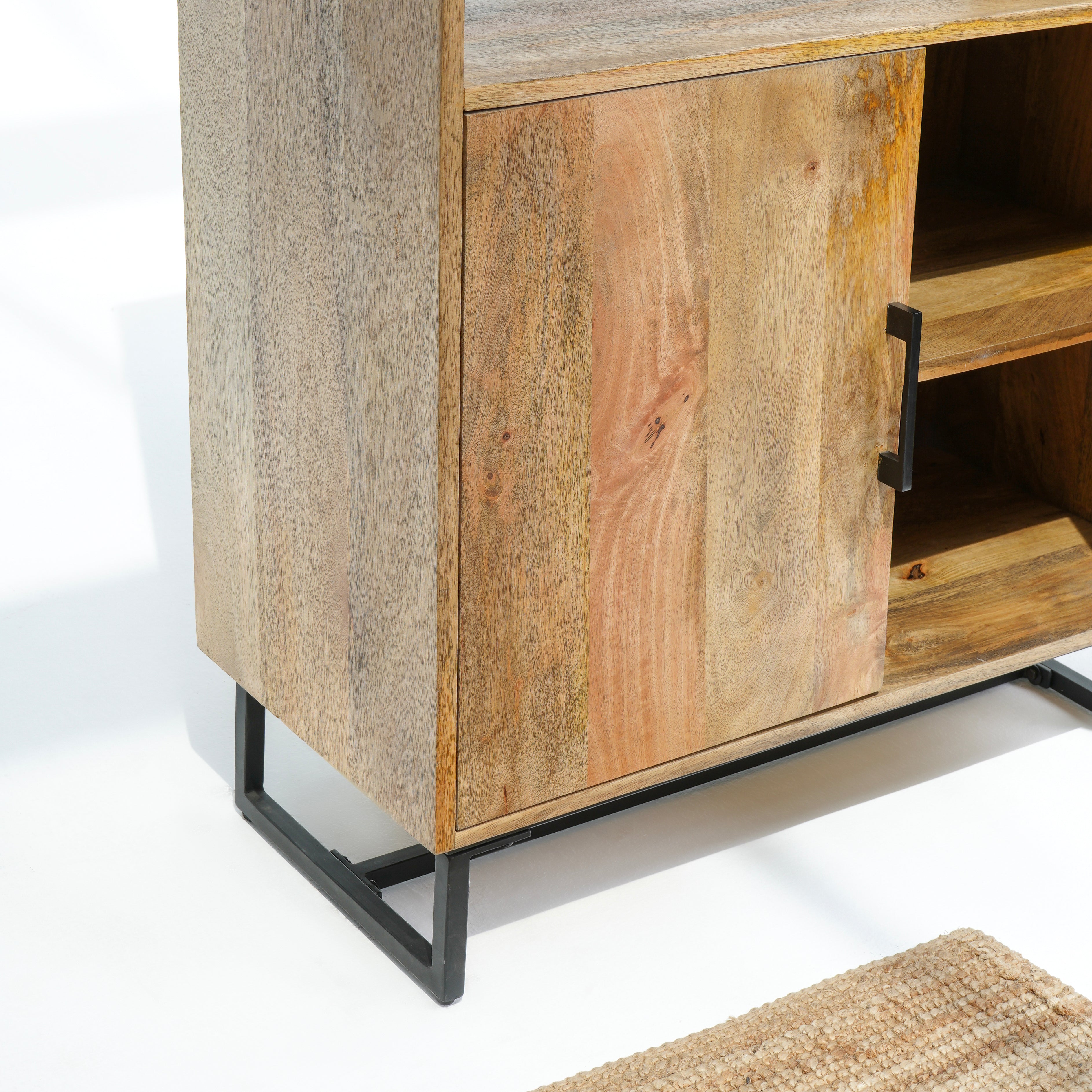 Rome Reads Industrial Two-Door Bookshelf