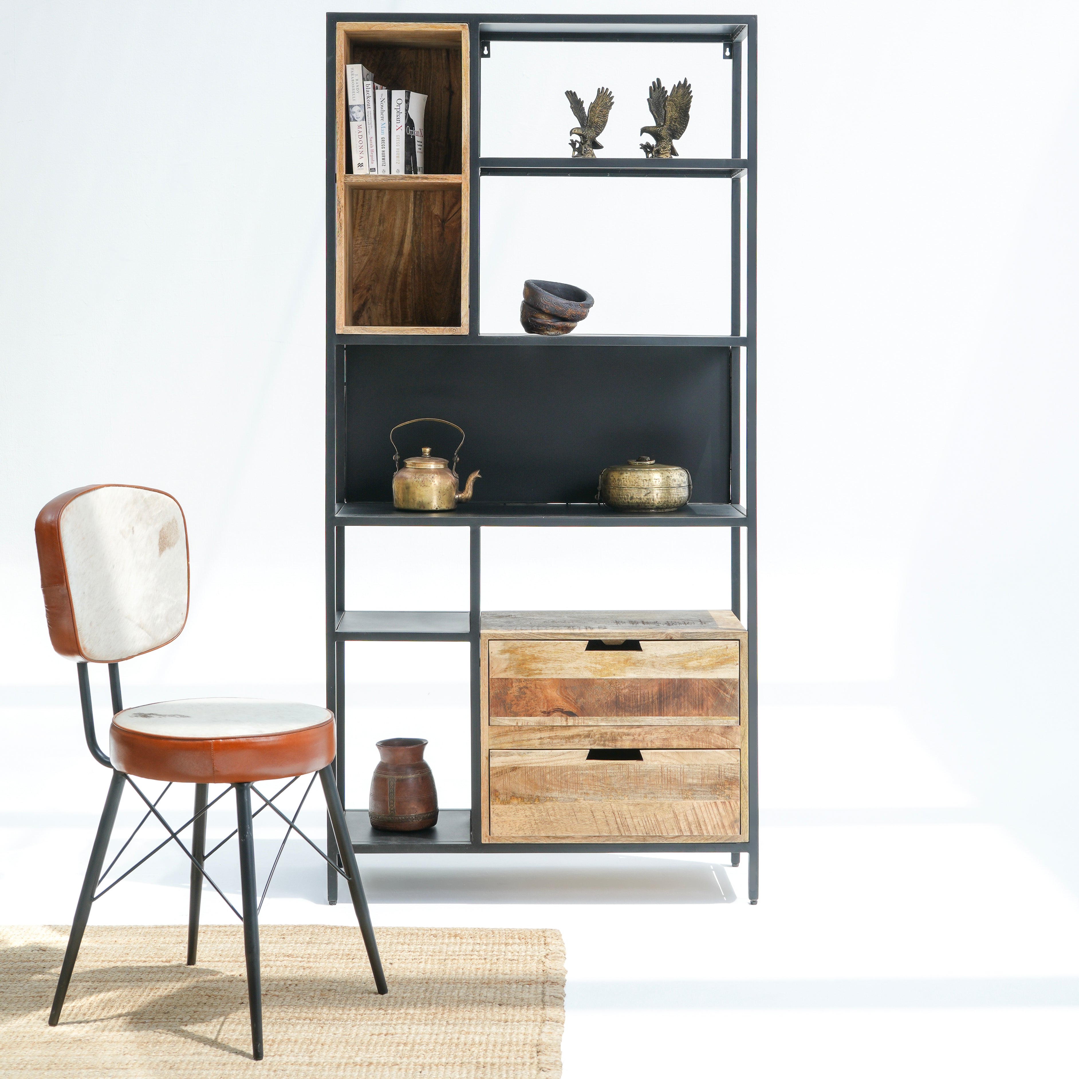 Prague Two-Drawer Bookshelf