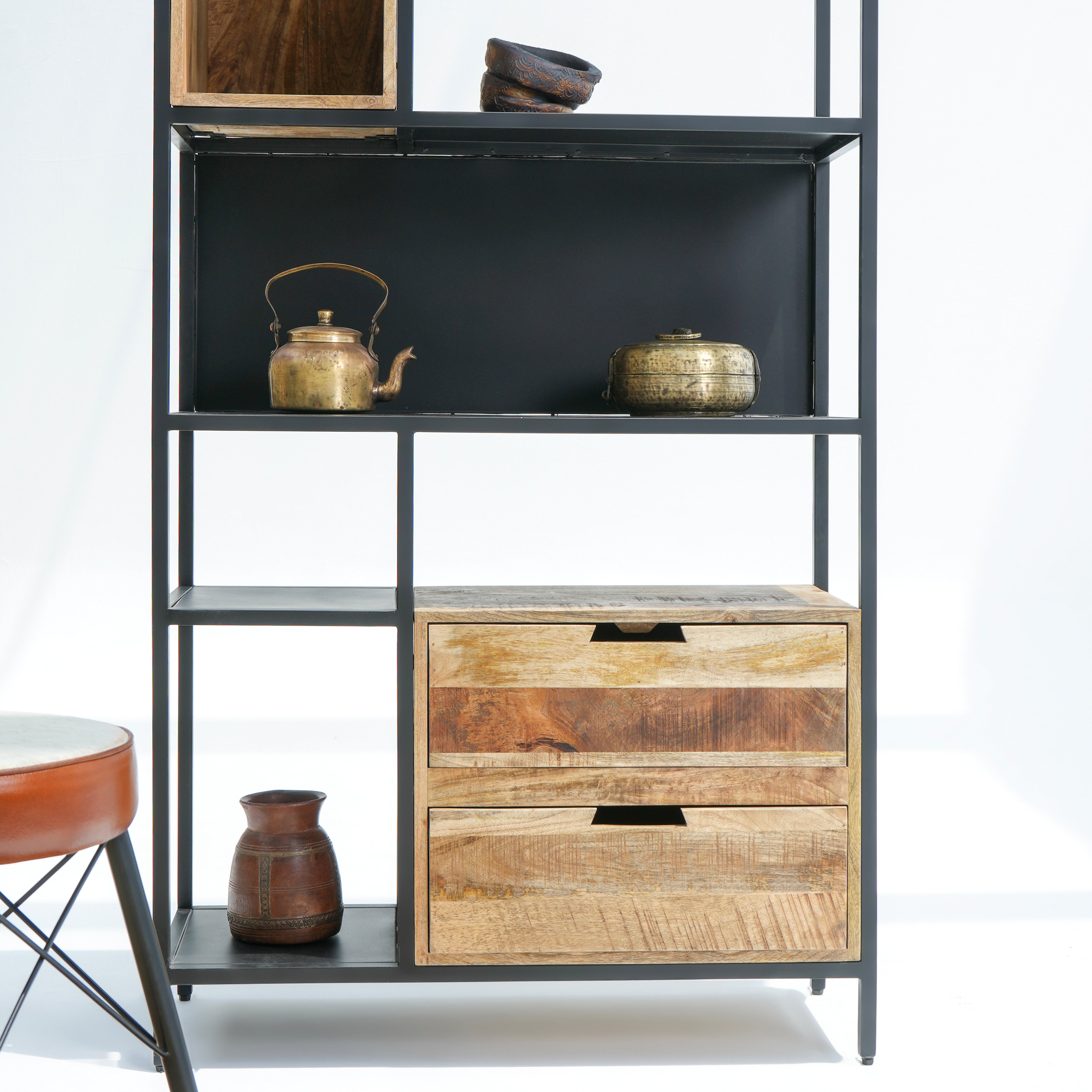 Prague Two-Drawer Bookshelf
